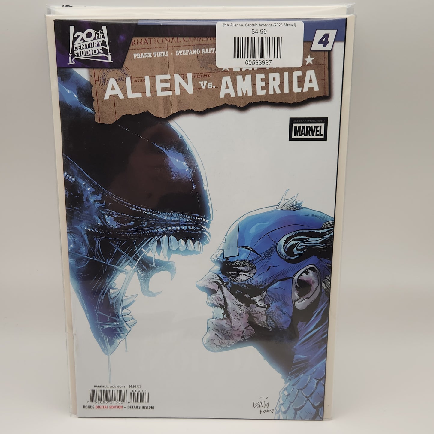 #4A Alien vs. Captain America (2026 Marvel)