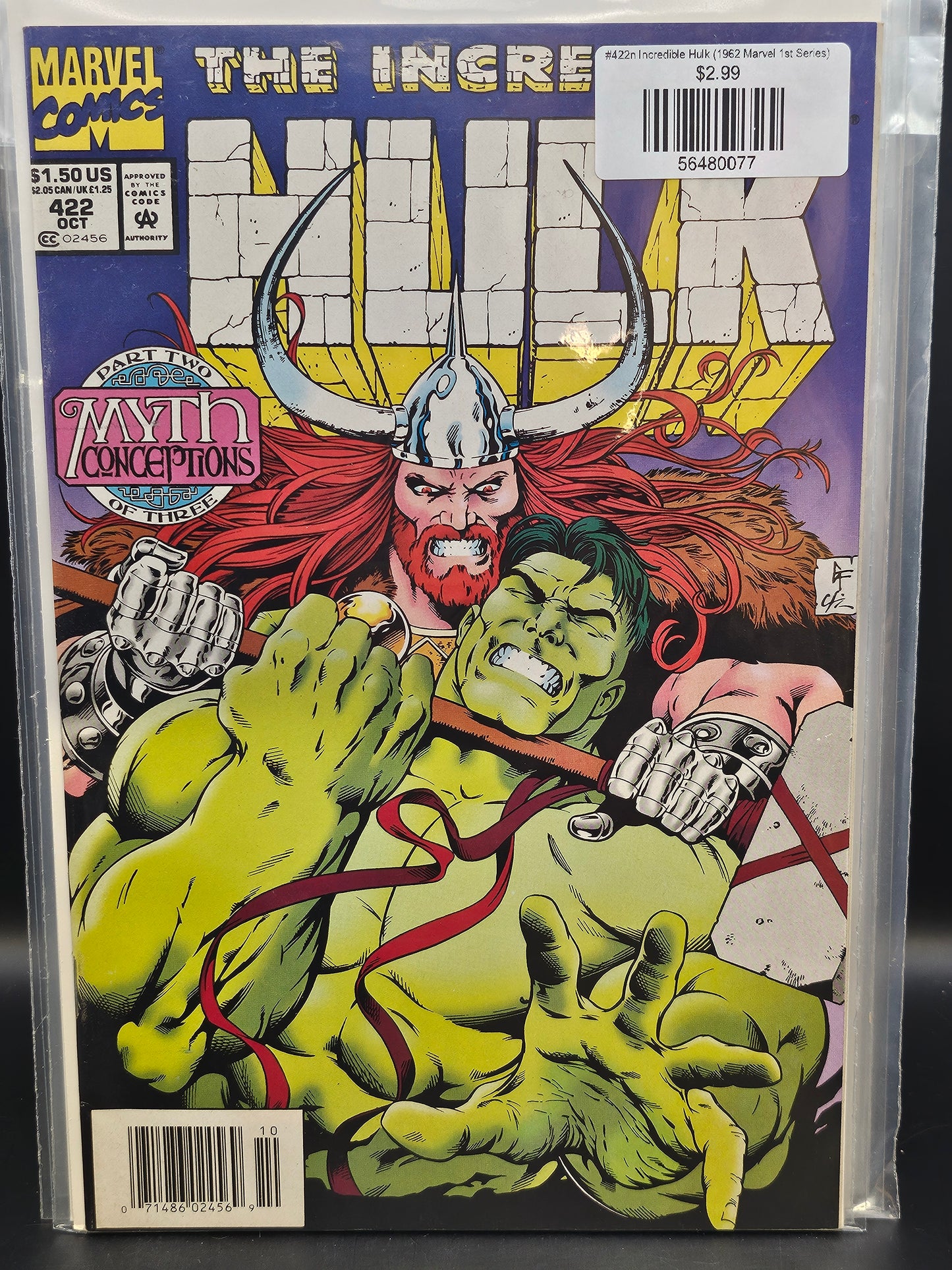 #422n Incredible Hulk (1962 Marvel 1st Series)