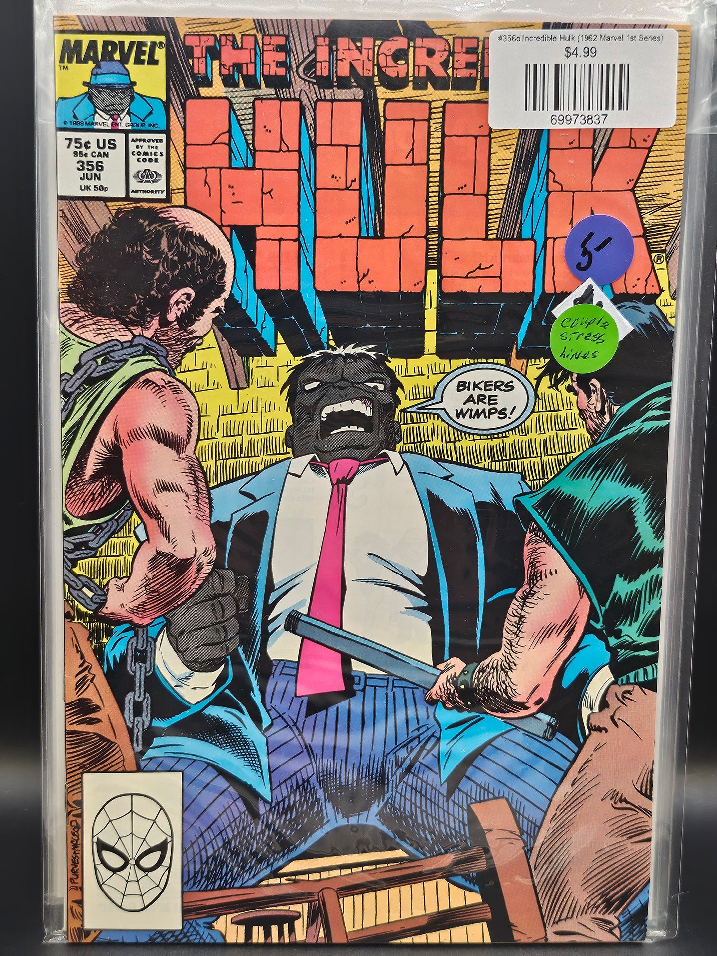 #356d Incredible Hulk (1962 Marvel 1st Series)