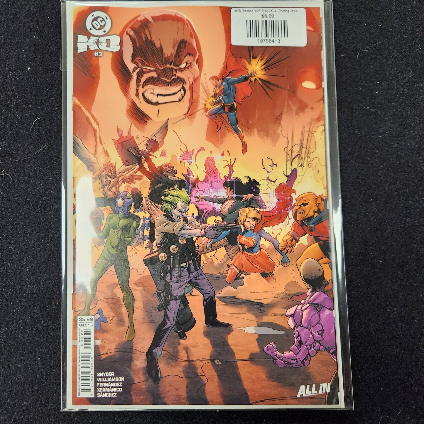 #3B (Second) (OF 5) DC K.O. (Printing Javier Fernandez Connecting Card Stock Var)