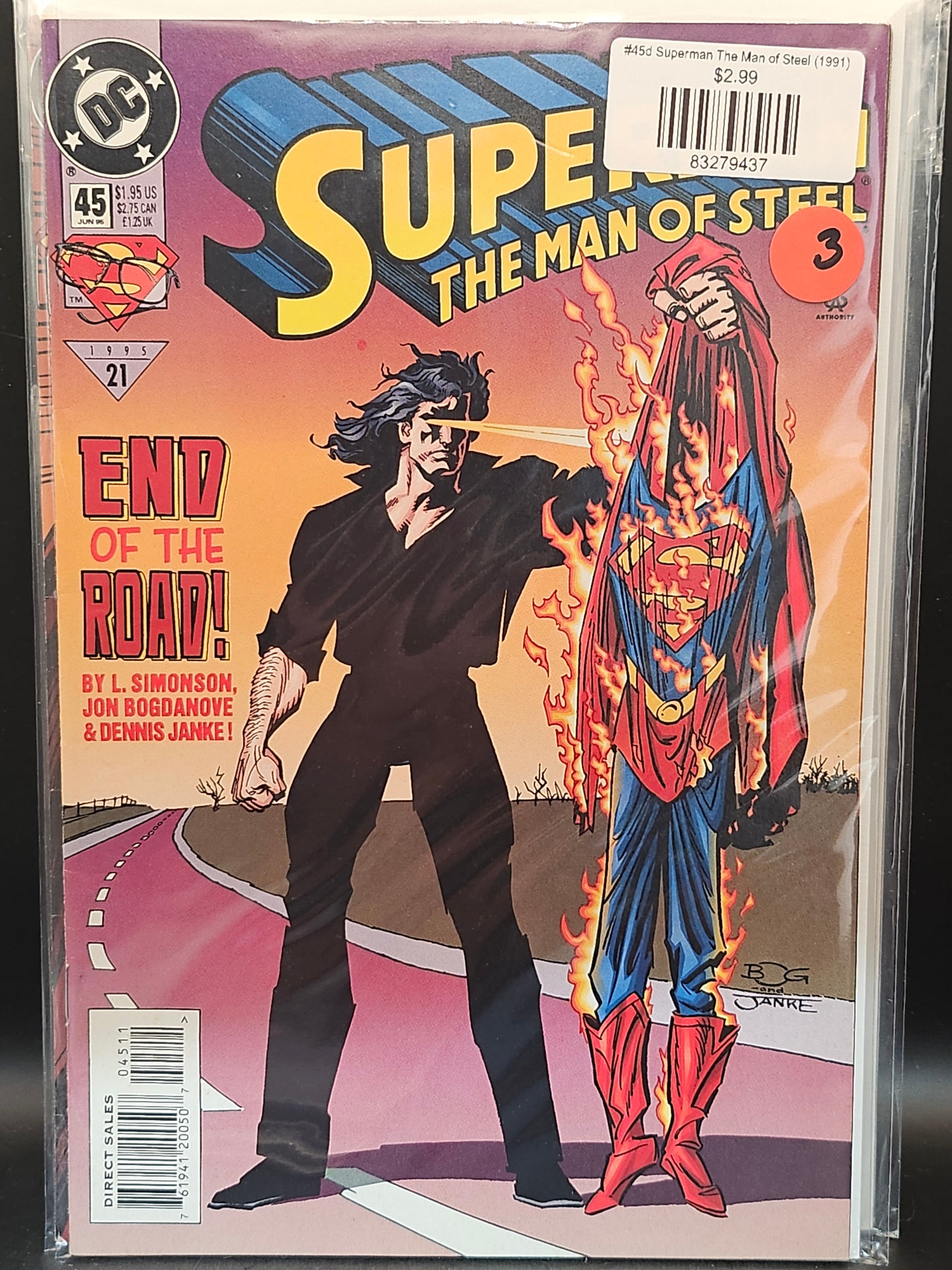 #45d Superman The Man of Steel (1991)