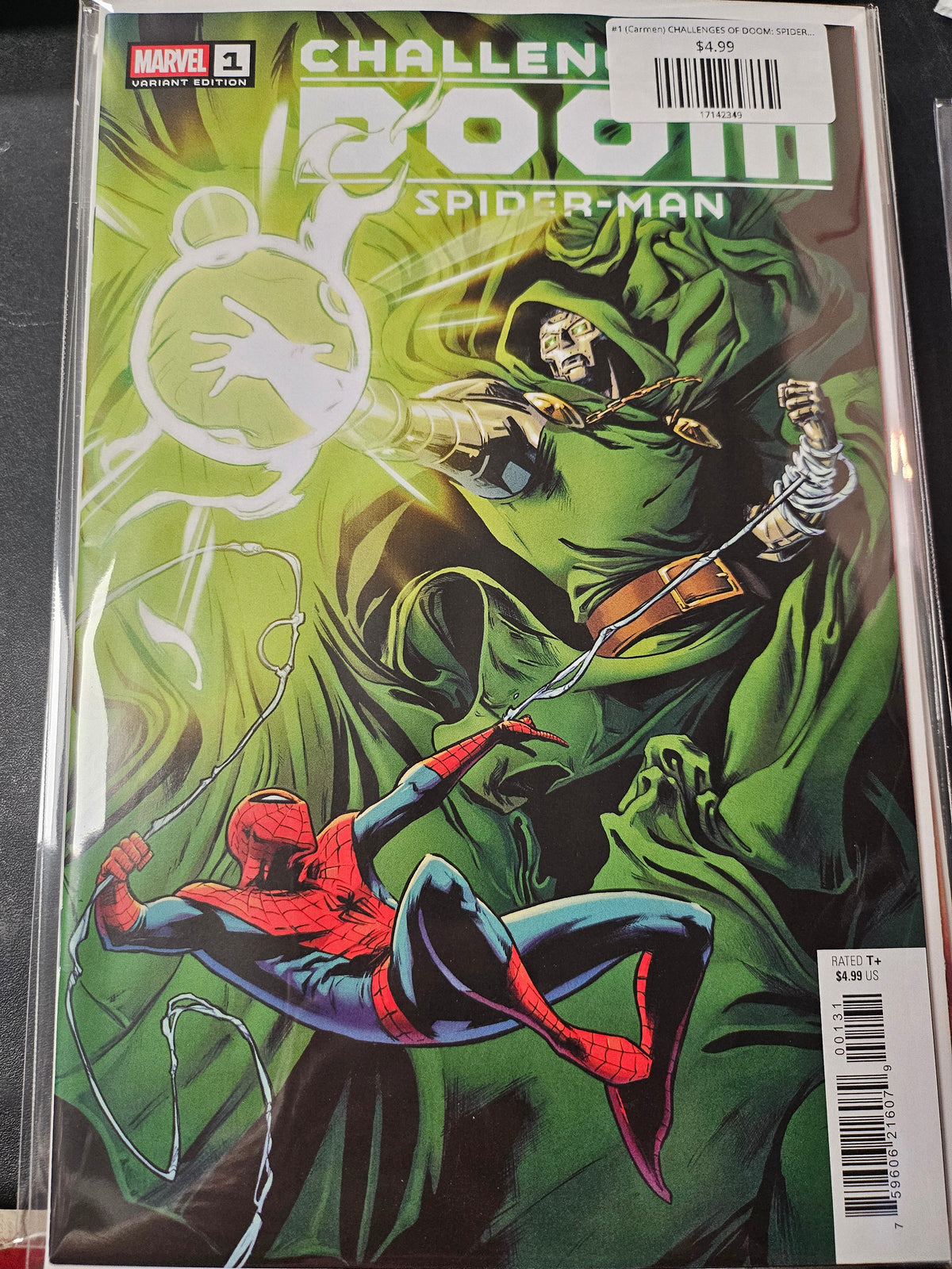 #1 (Carmen) CHALLENGES OF DOOM: SPIDER-MAN (CARMEN CARNERO VARIANT)