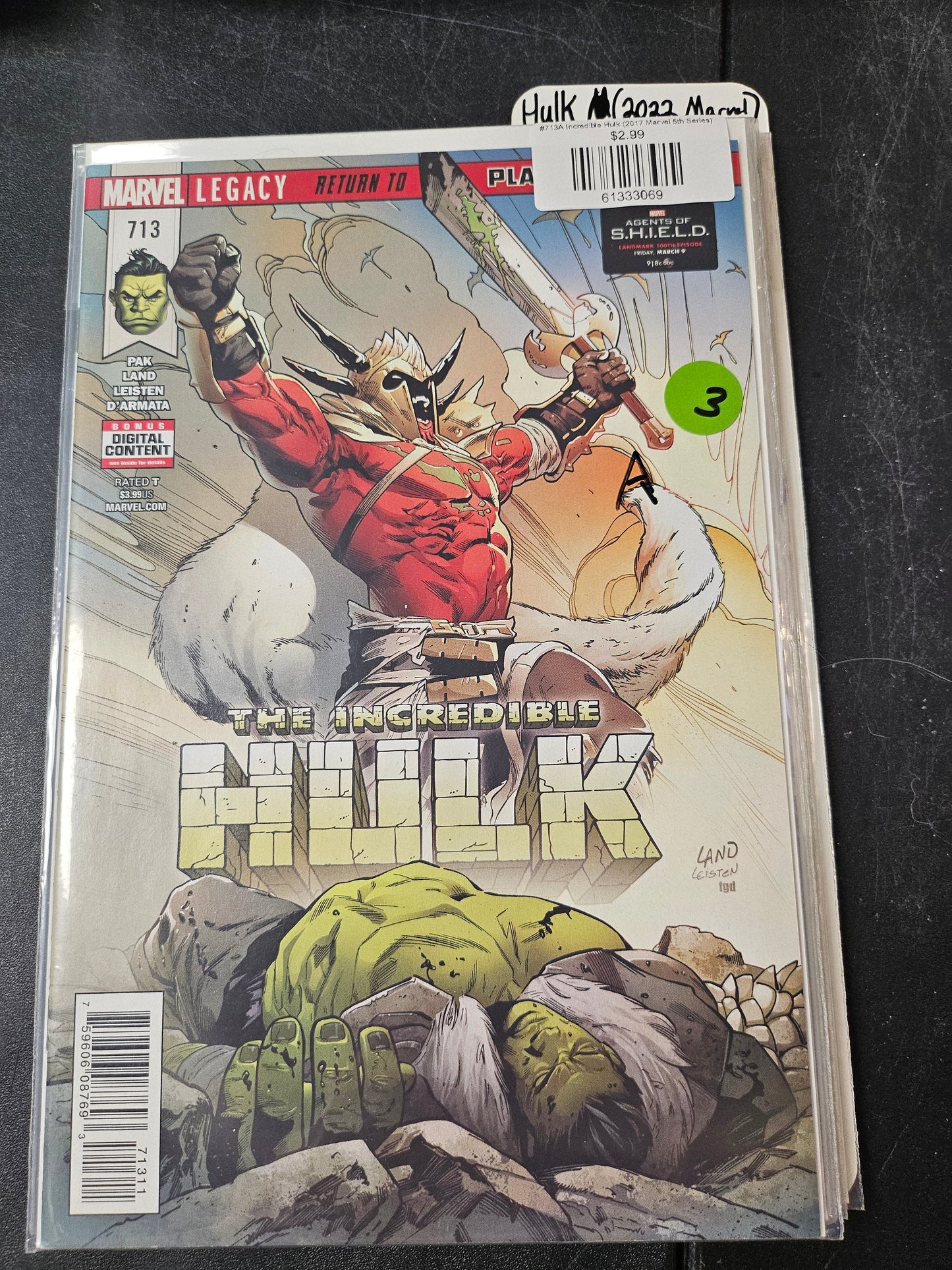 #713A Incredible Hulk (2017 Marvel 5th Series)