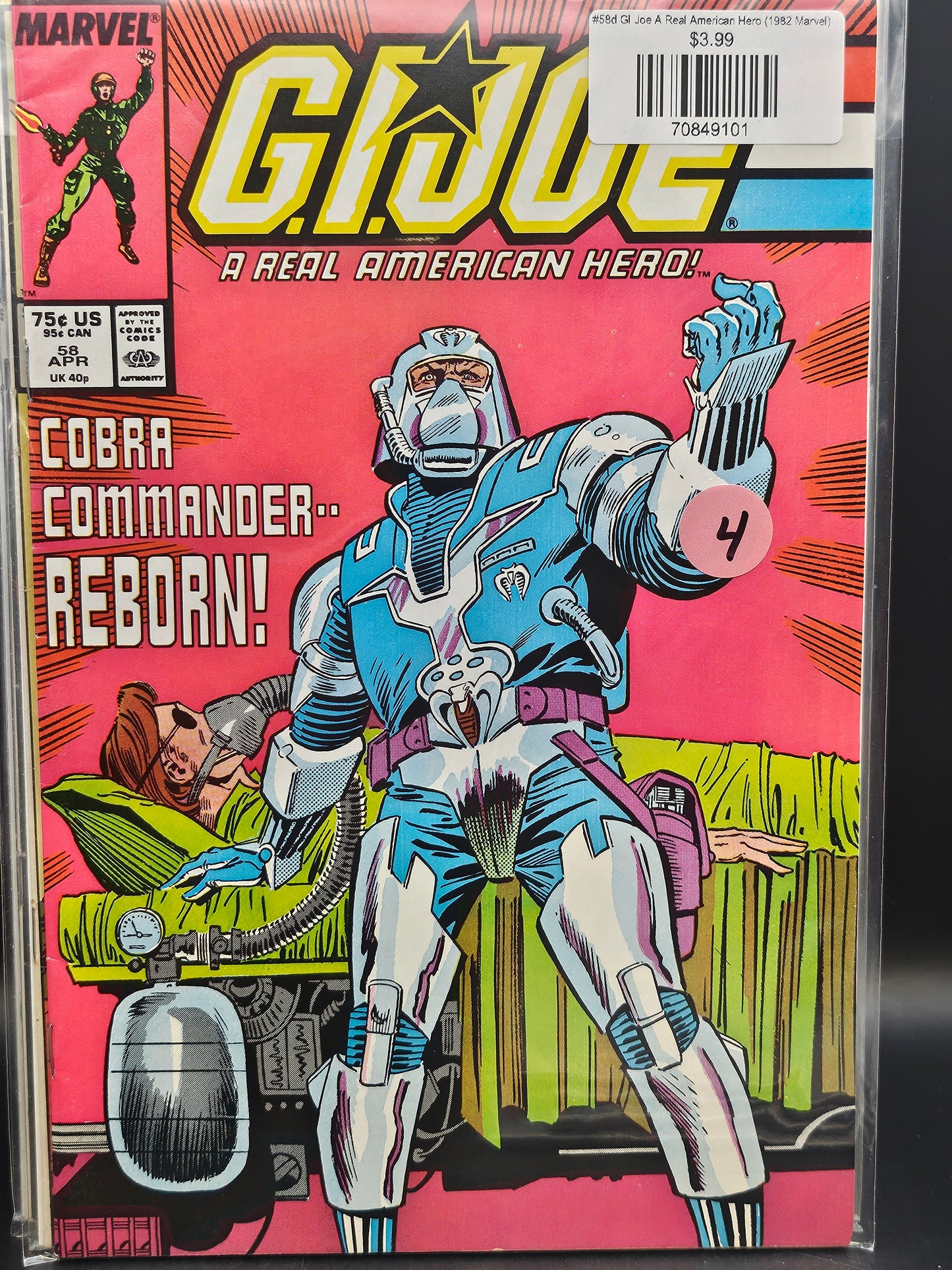 #58d GI Joe A Real American Hero (1982 Marvel)