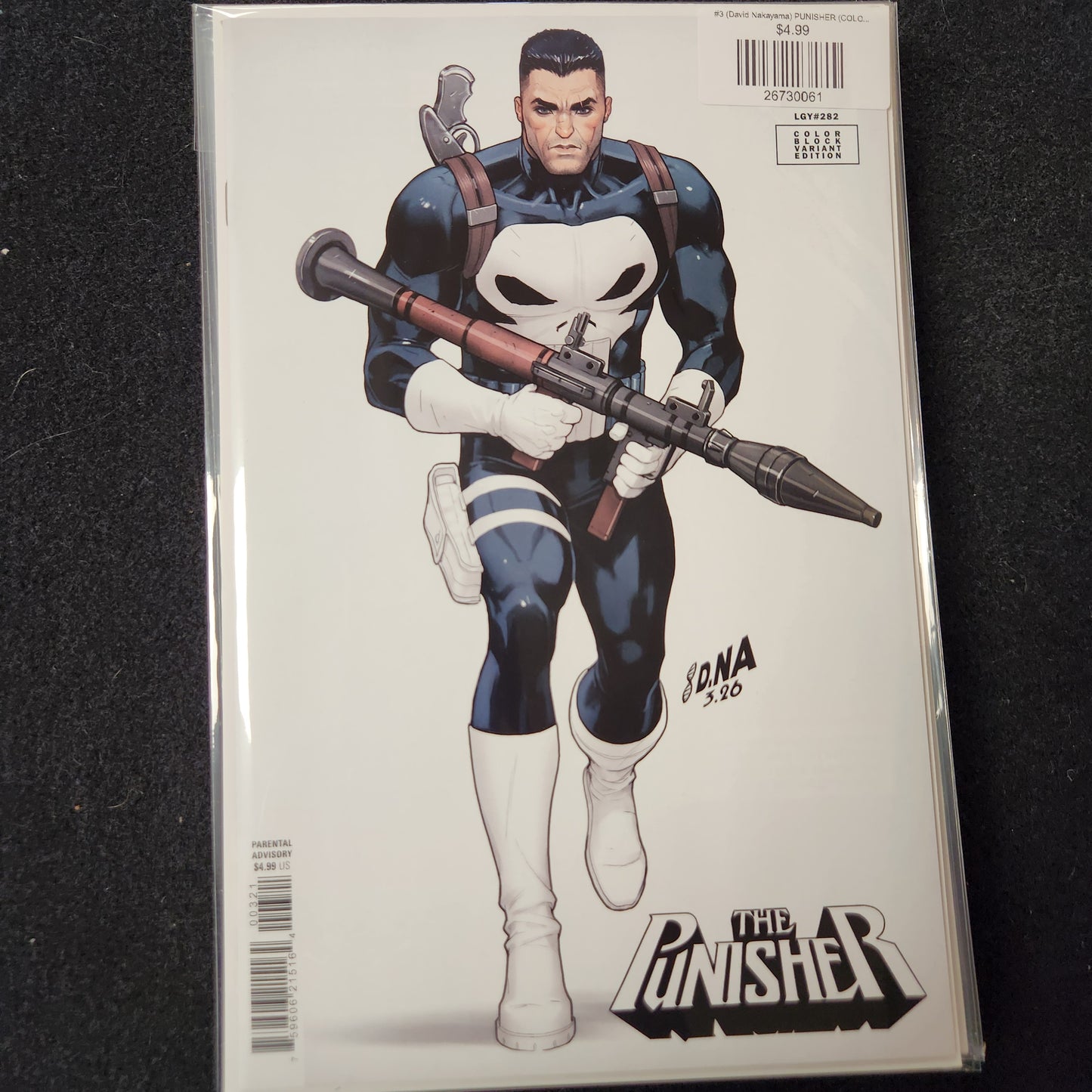 #3 (David Nakayama) PUNISHER (COLOR BLOCK WHITE Variant)