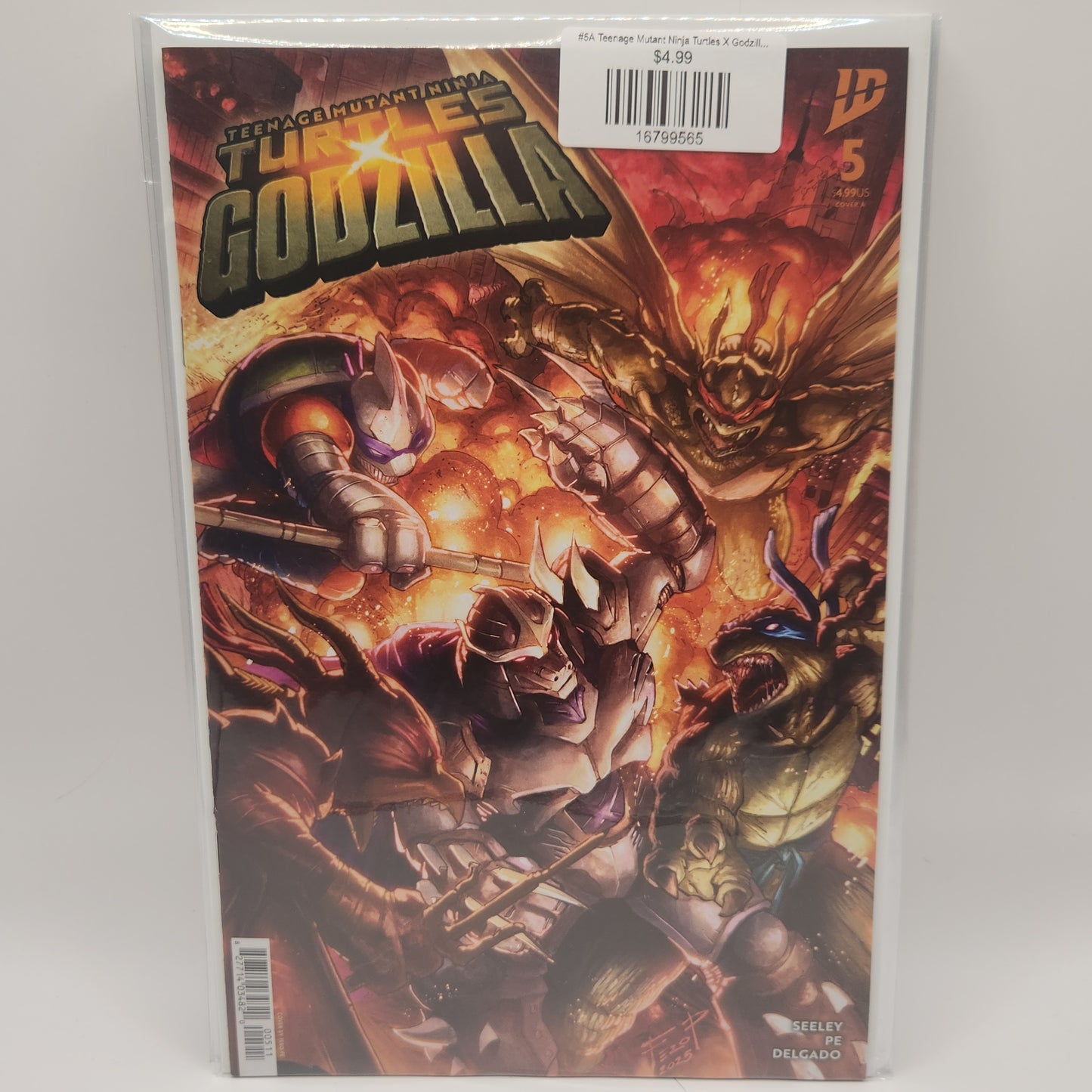 #5A Teenage Mutant Ninja Turtles X Godzilla (2025 IDW)