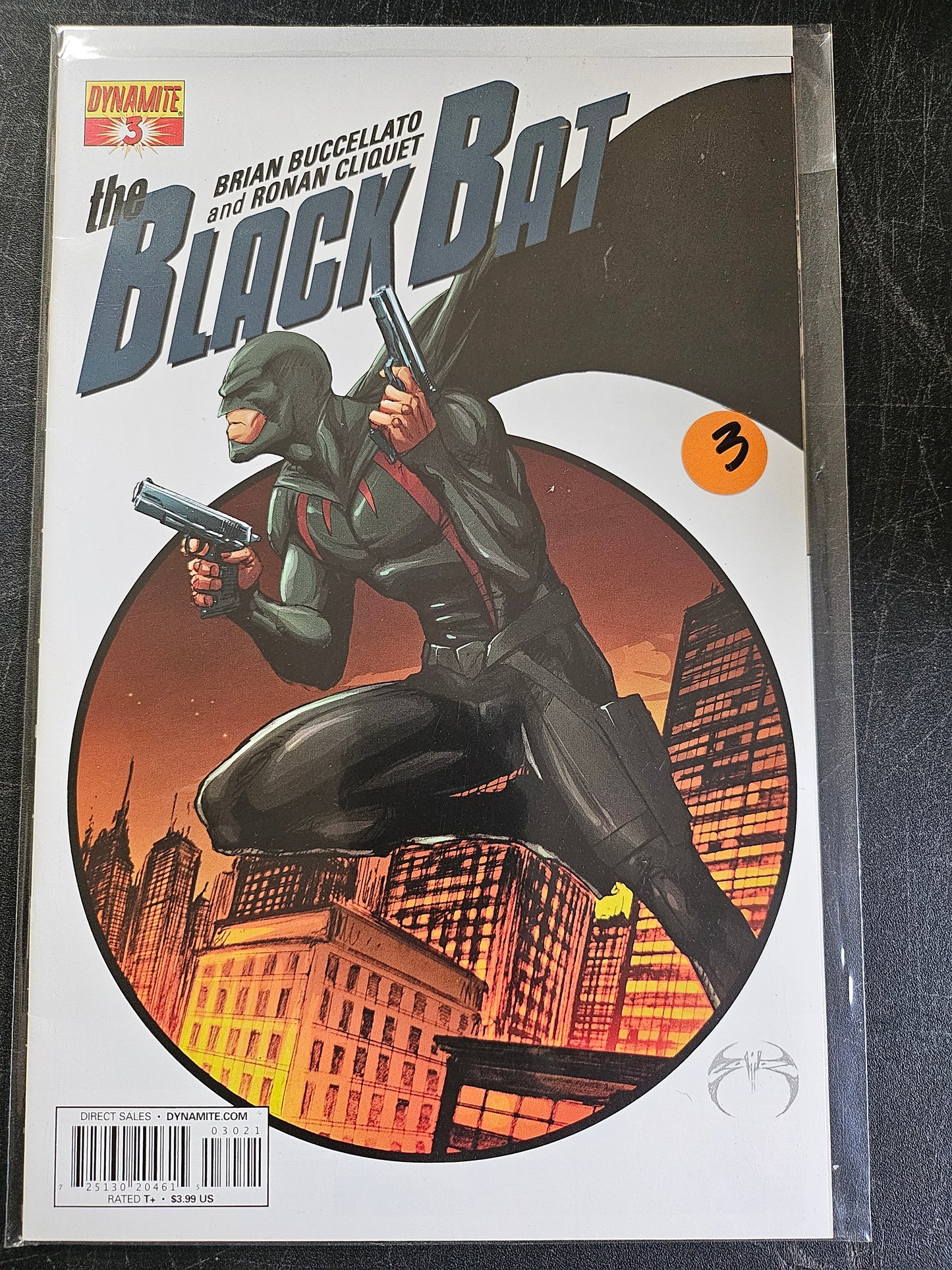 Black Bat – Dynamite Entertainment – (2013–2014) – Volume 1 – Limited Series - #3 of 12 - Cover 2 - Cover B - Joe Benitez Cover