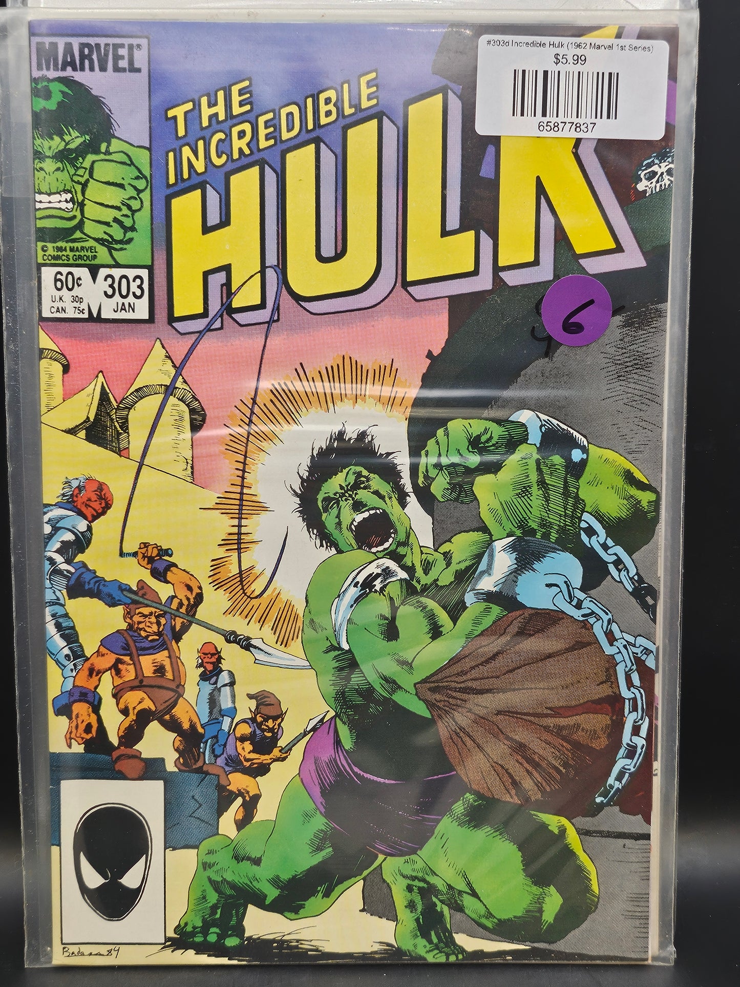 #303d Incredible Hulk (1962 Marvel 1st Series)