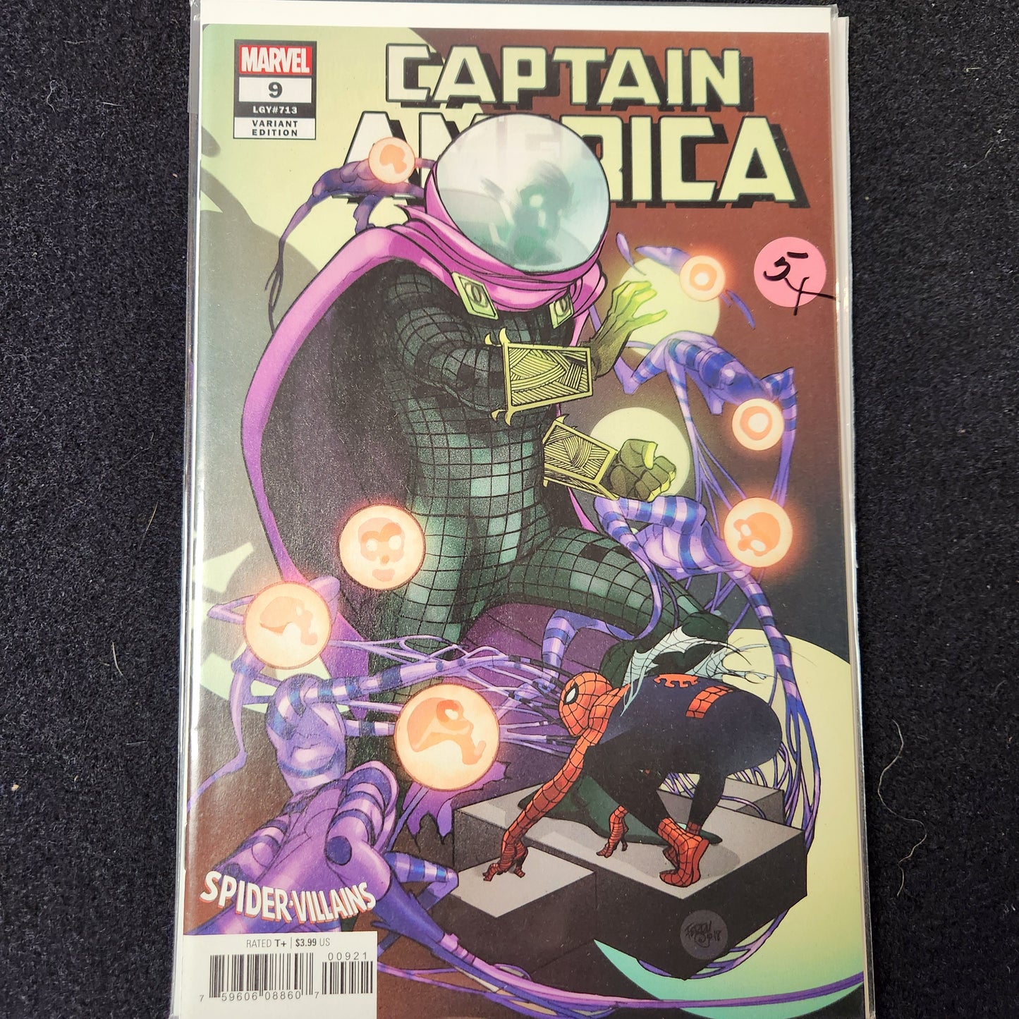 Captain America – Marvel – 2018–2021 – Volume 9 – Ongoing Series – #9 LGY #713 Cover B