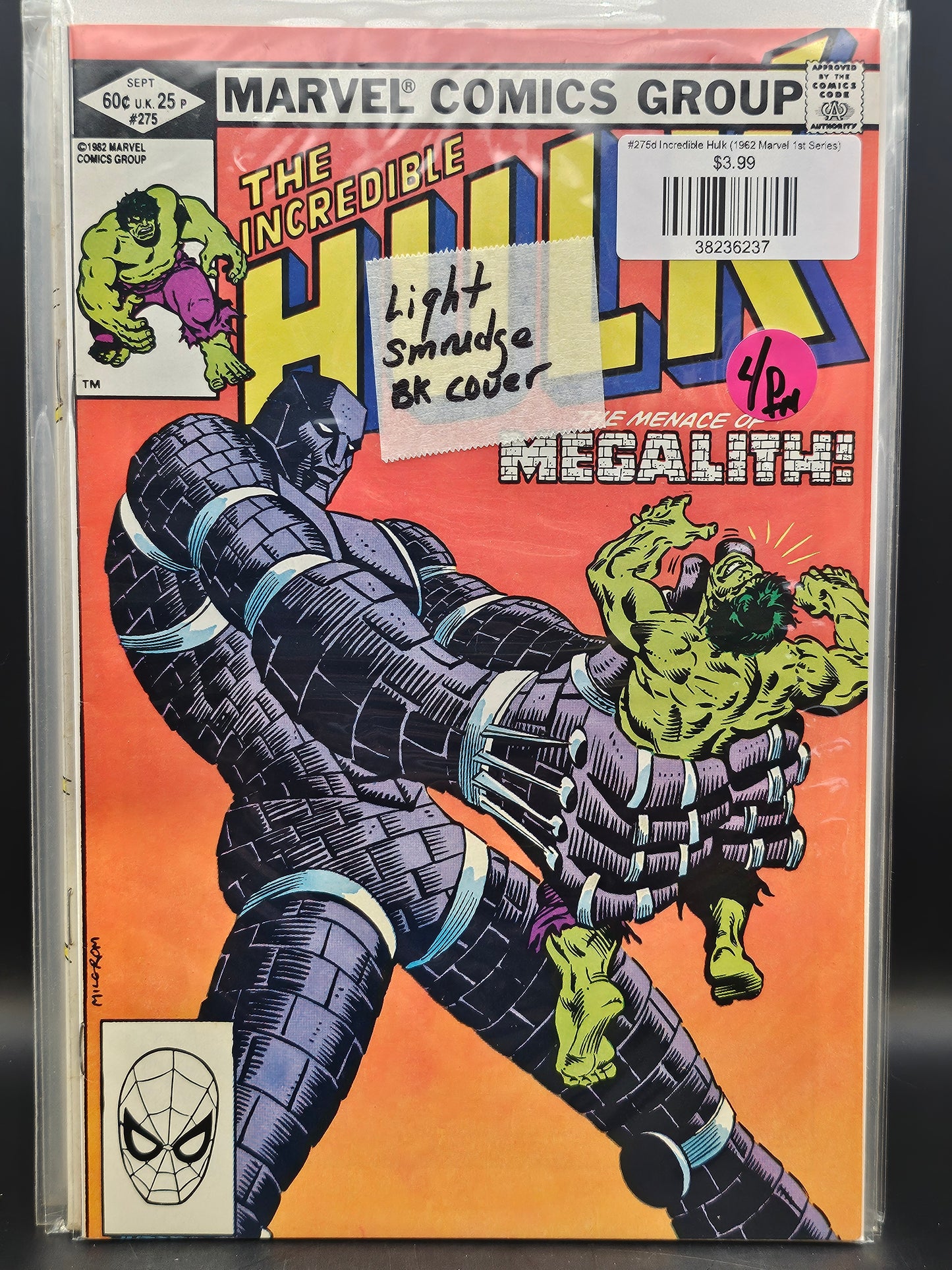 #275d Incredible Hulk (1962 Marvel 1st Series)