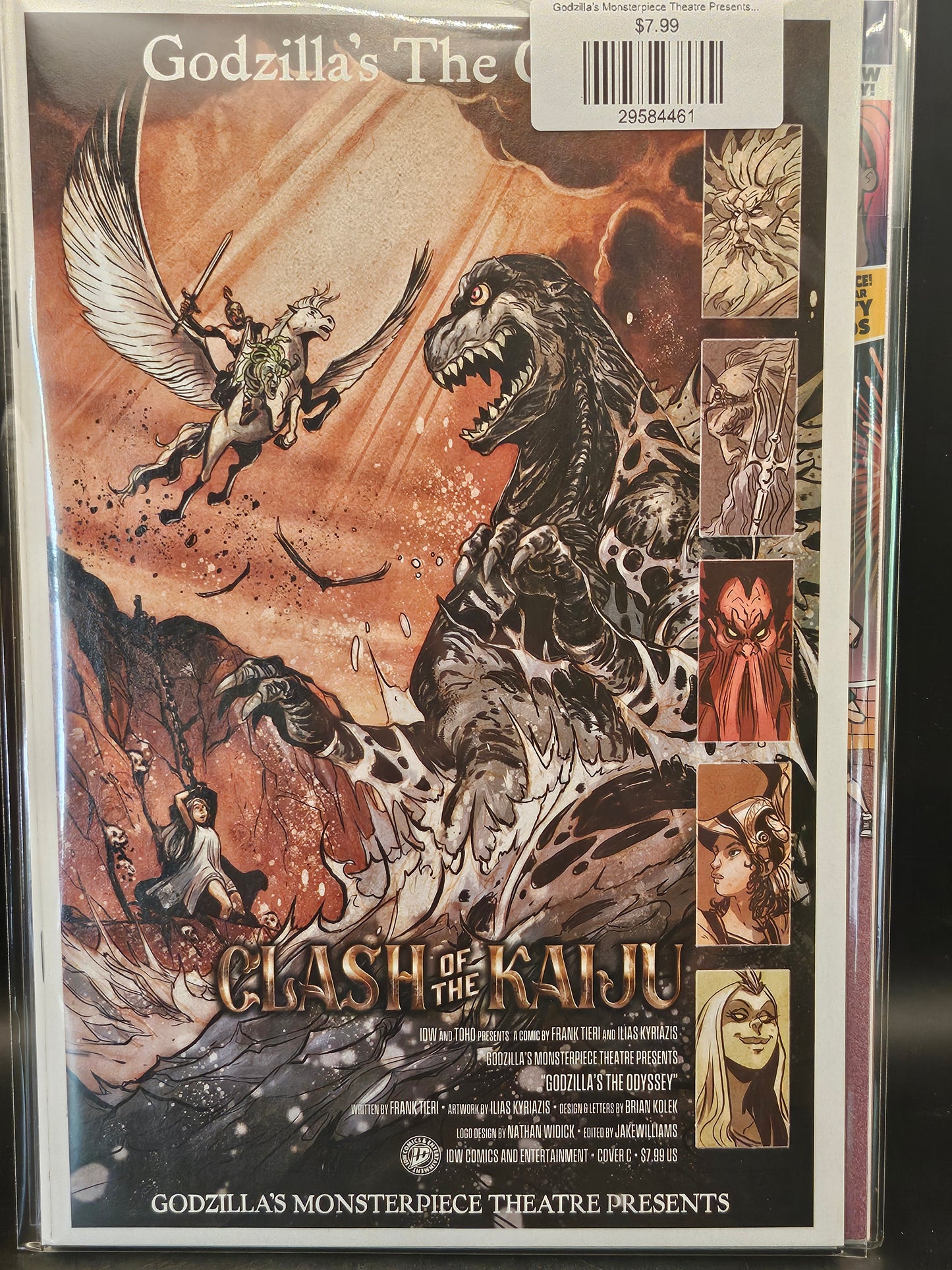 Godzilla’s Monsterpiece Theatre Presents: Godzilla’s The Odyssey Variant C (Tunica Movie Homage Cover)