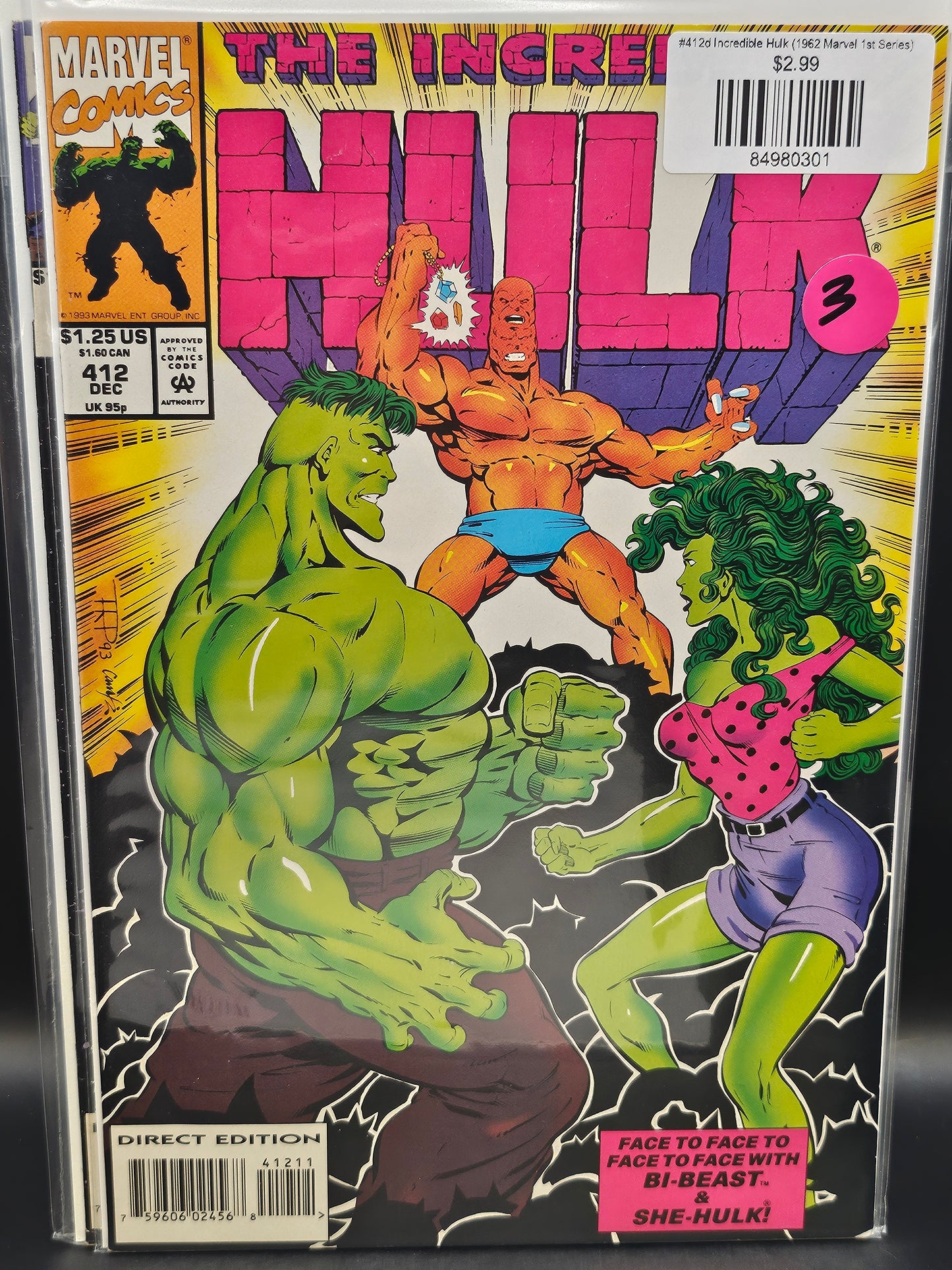 #412d Incredible Hulk (1962 Marvel 1st Series)