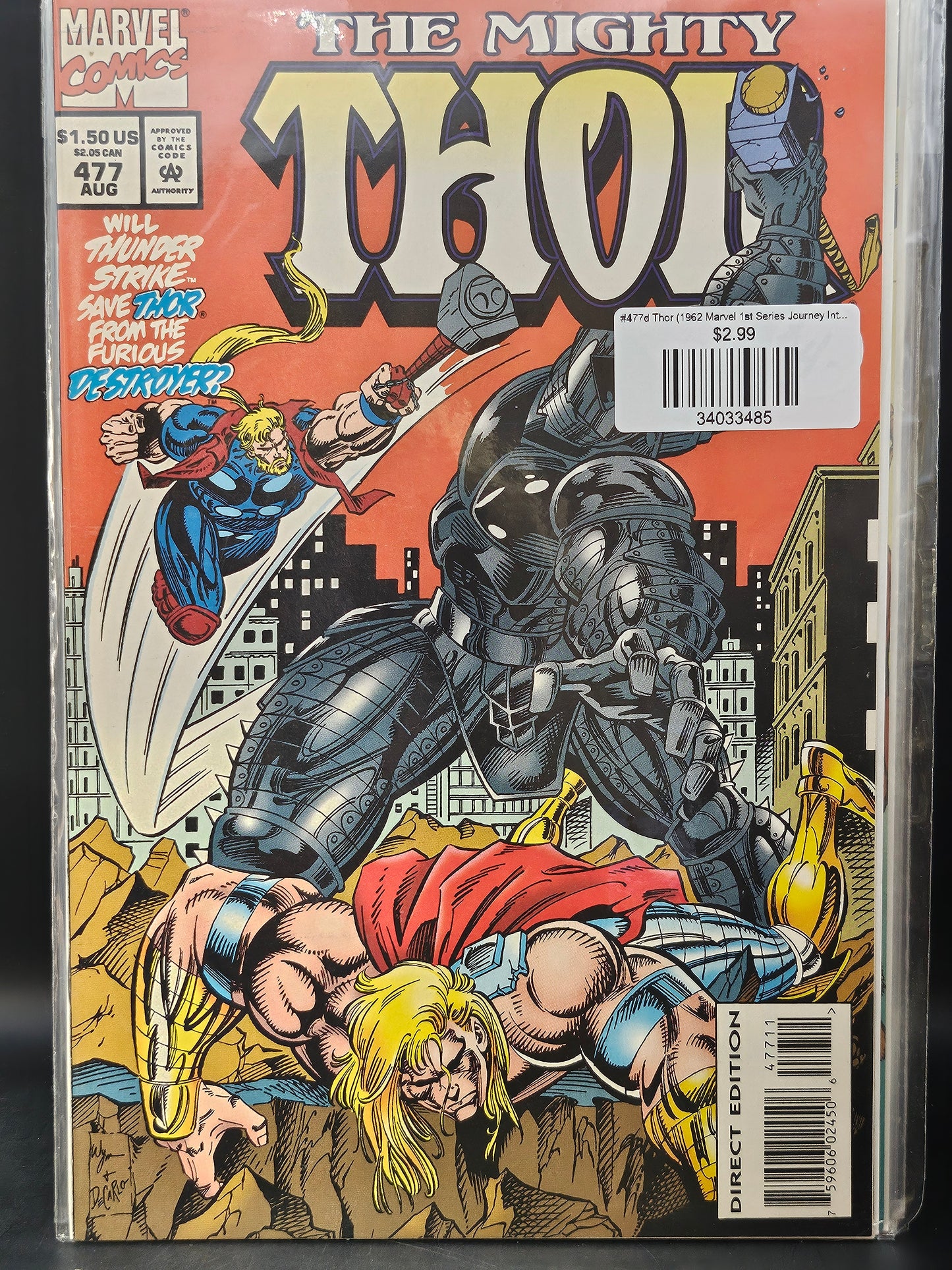 #477d Thor (1962 Marvel 1st Series Journey Into Mystery)