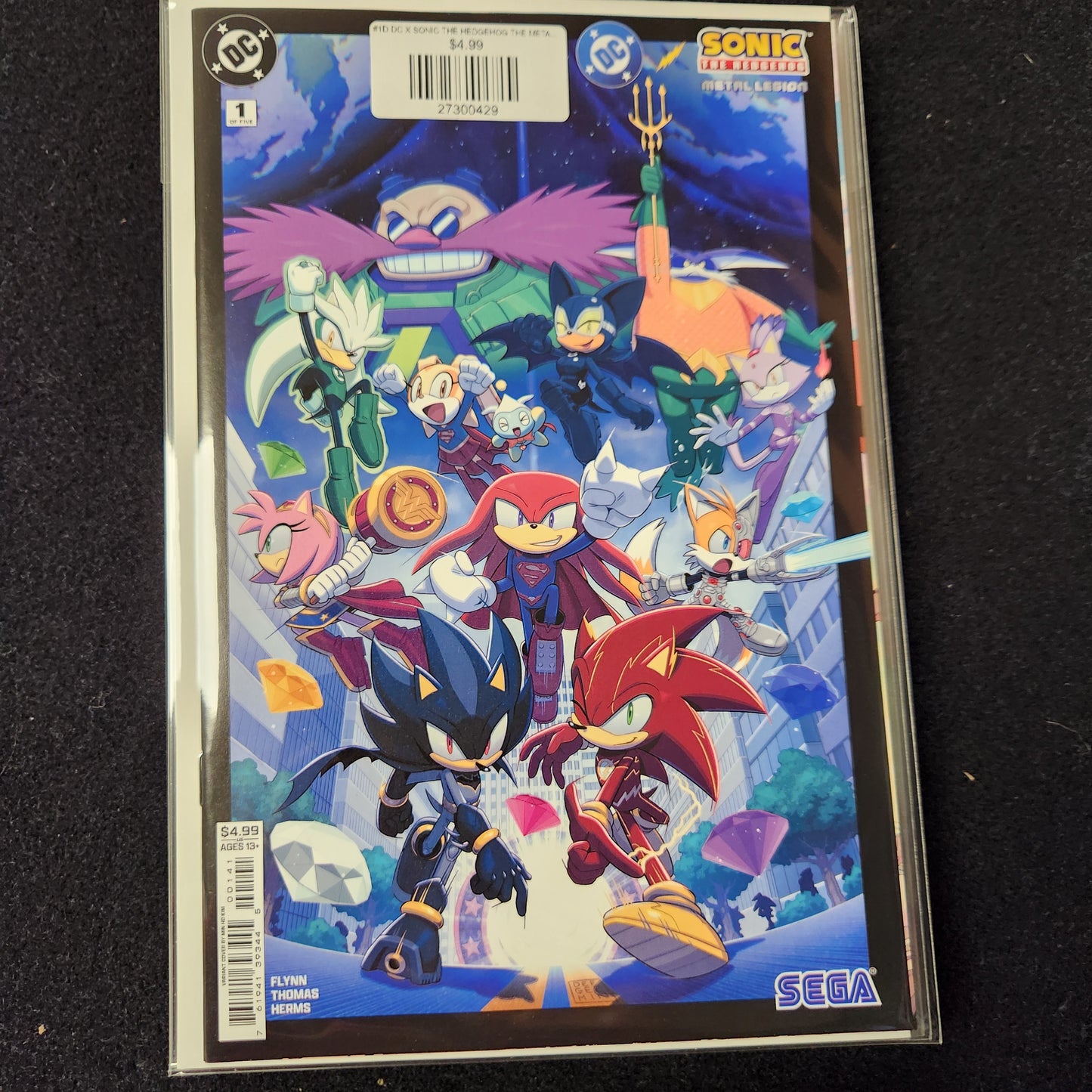 #1D DC X SONIC THE HEDGEHOG THE METAL LEGION (OF 5) MIN HO KIM CARD STOCK VAR (OF 5)