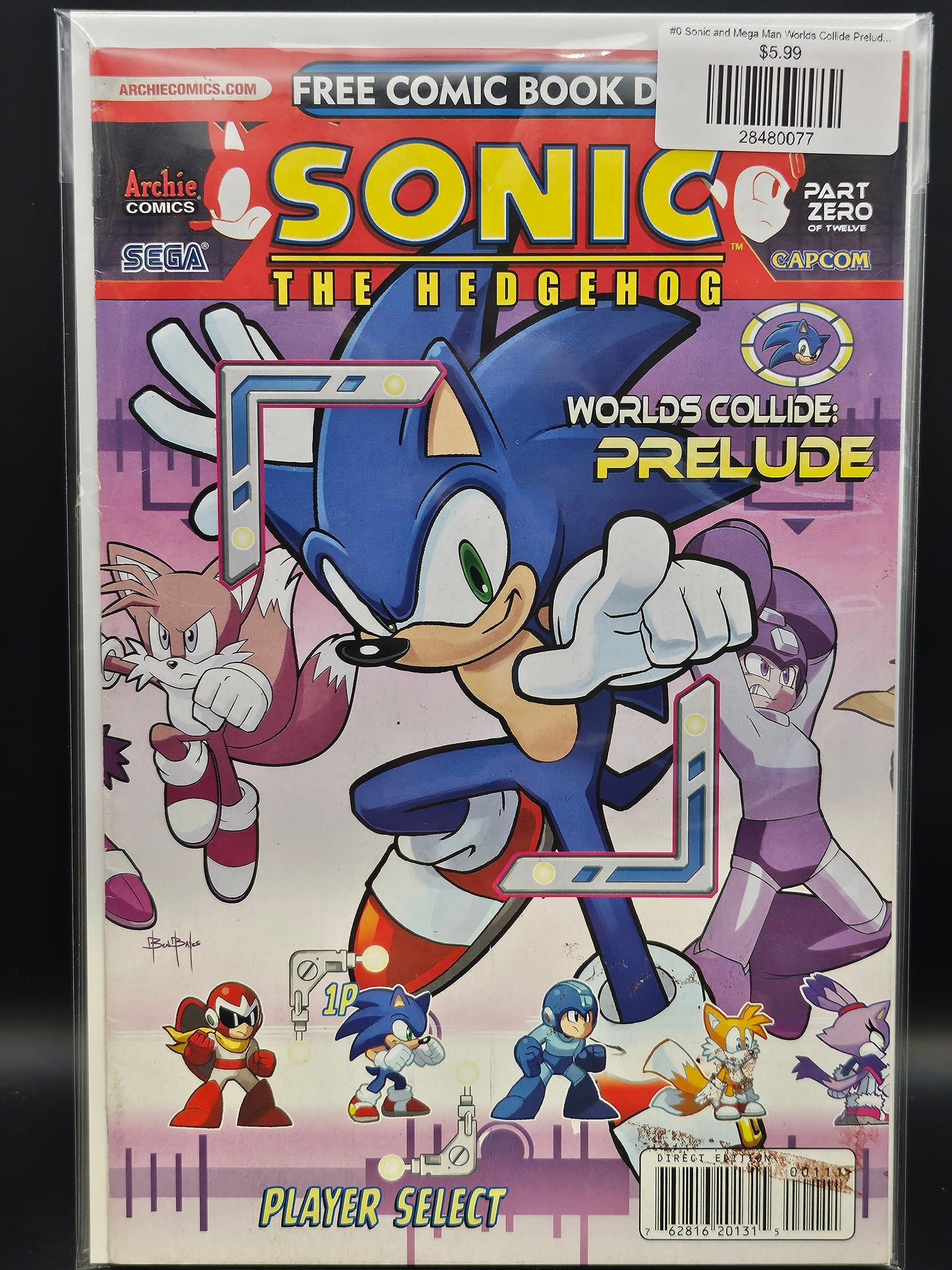 #0 Sonic and Mega Man Worlds Collide Prelude (2013 Archie) FCBD