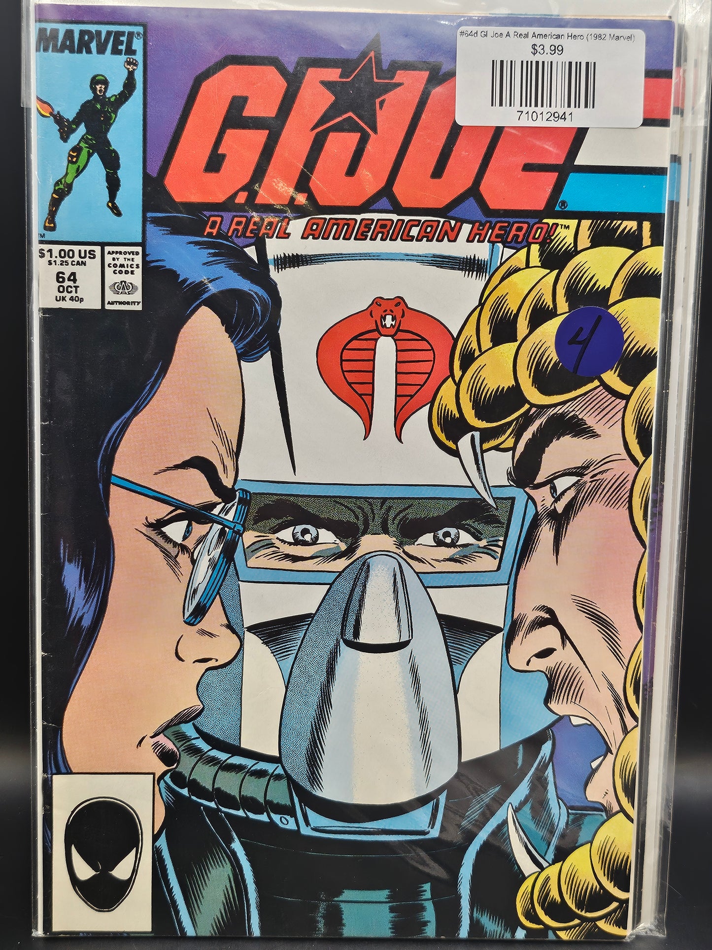 #64d GI Joe A Real American Hero (1982 Marvel)