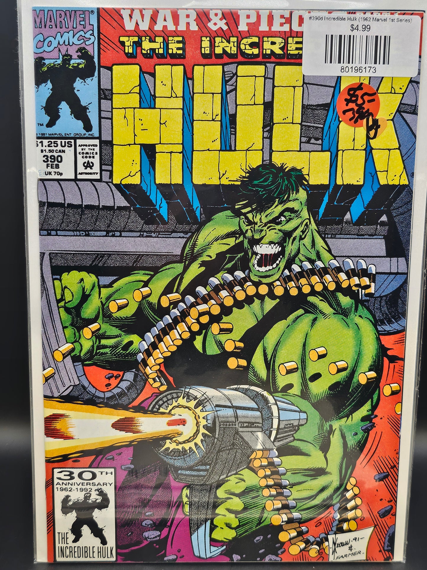 #390d Incredible Hulk (1962 Marvel 1st Series)