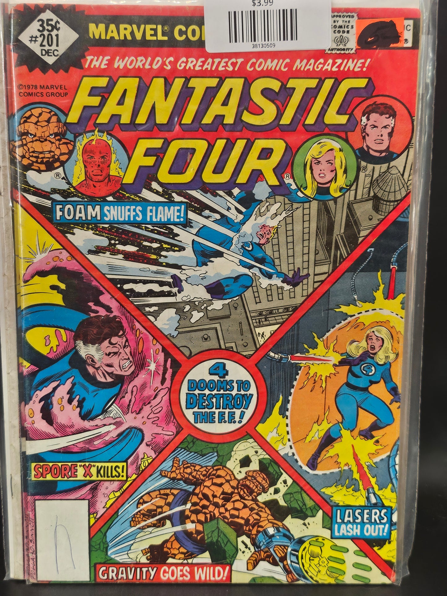 #201 Whitman Variants Fantastic Four (1961 1st Series)