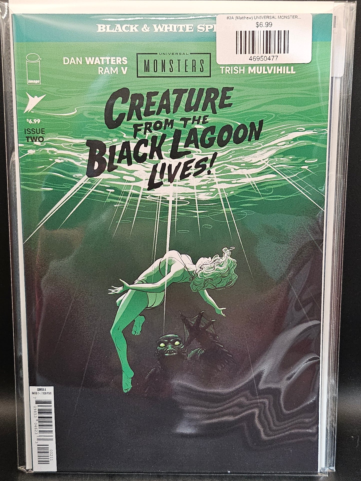 #2A (Matthew) UNIVERSAL MONSTERS CREATURE FROM THE BLACK LAGOON LIVES BLACK & WHITE SPECIAL (OF 2 MATTHEW ROBERTS)