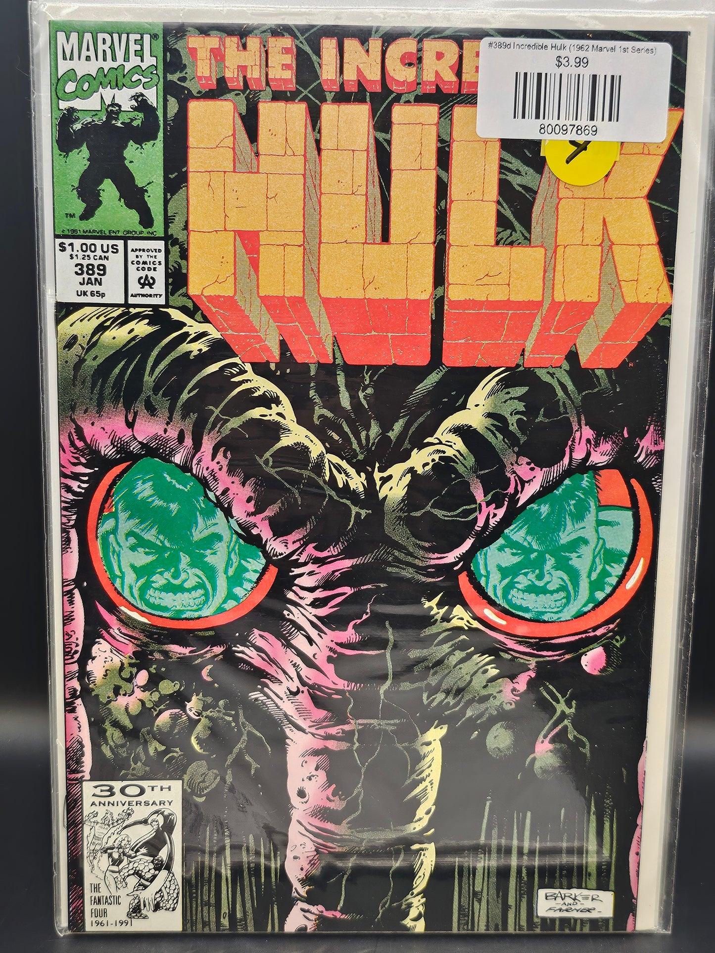 #389d Incredible Hulk (1962 Marvel 1st Series)
