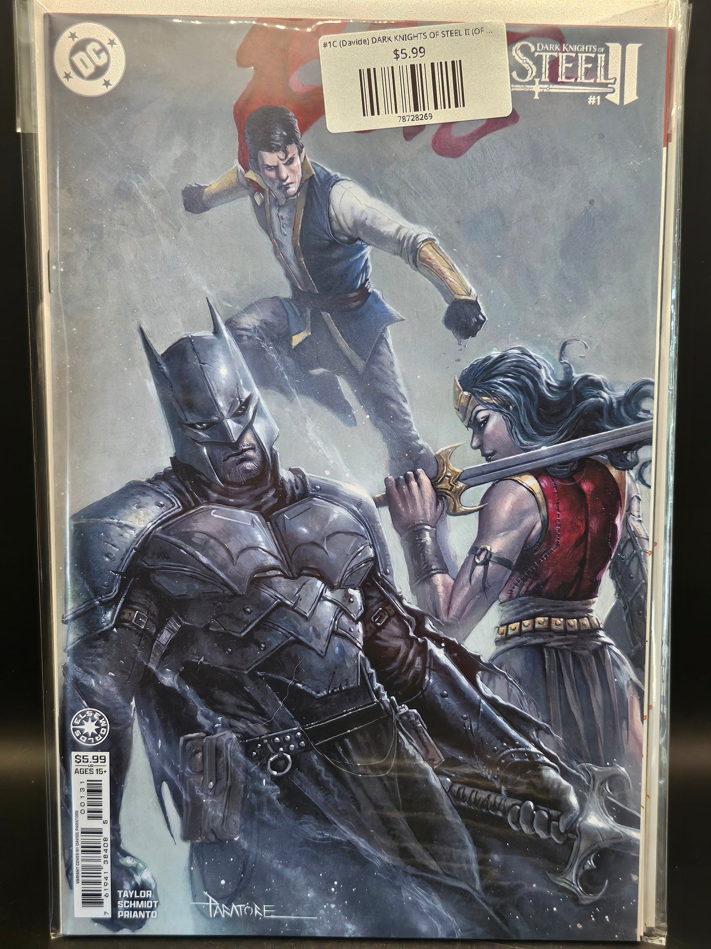 #1C (Davide) DARK KNIGHTS OF STEEL II (OF 12 DAVIDE PARATORE CARD STOCK VAR)