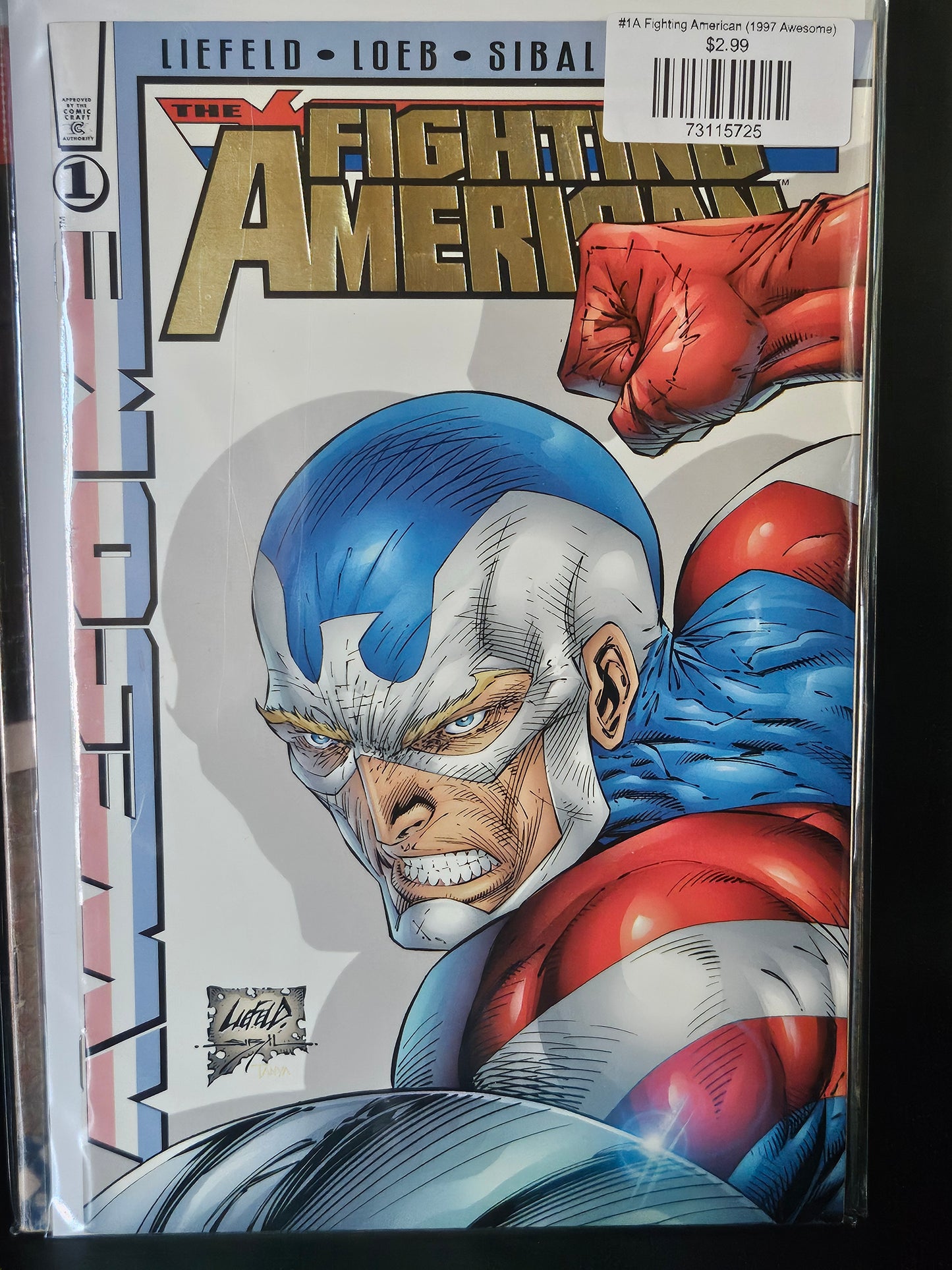 #1A Fighting American (1997 Awesome)