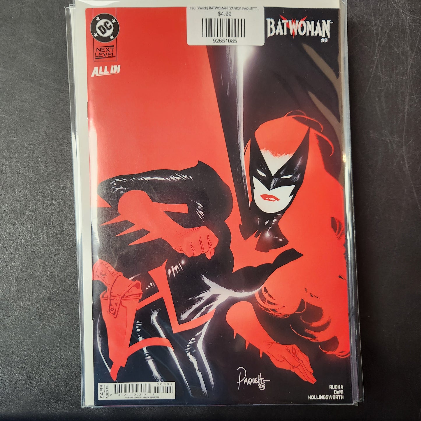 #3C (Yanick) BATWOMAN (YANICK PAQUETTE CARD STOCK VAR)
