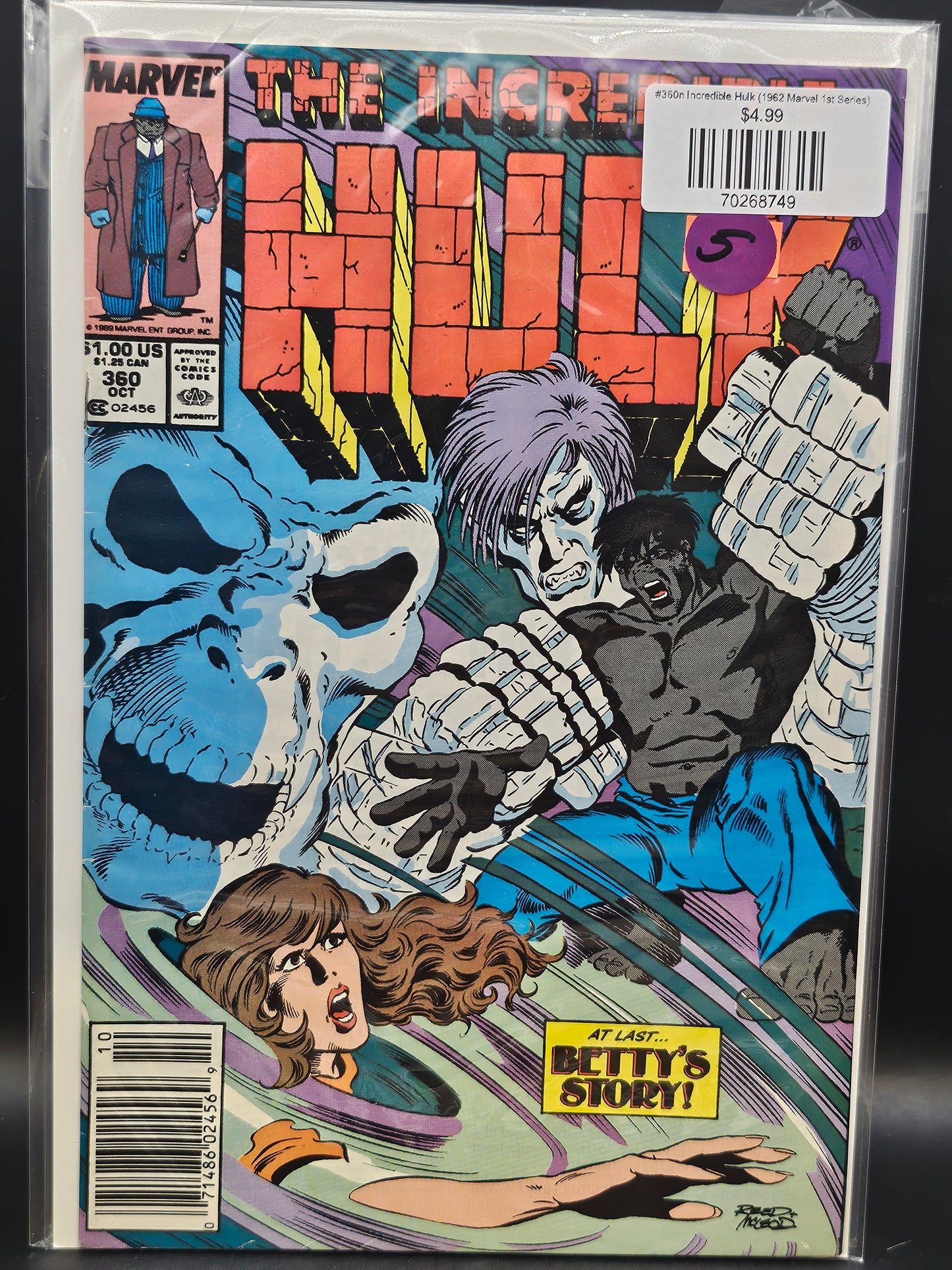 #360n Incredible Hulk (1962 Marvel 1st Series)