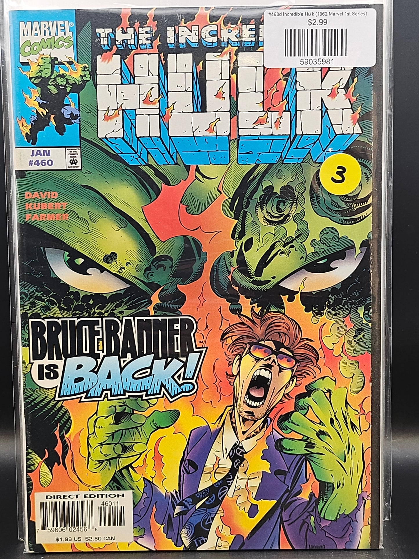 #460d Incredible Hulk (1962 Marvel 1st Series)