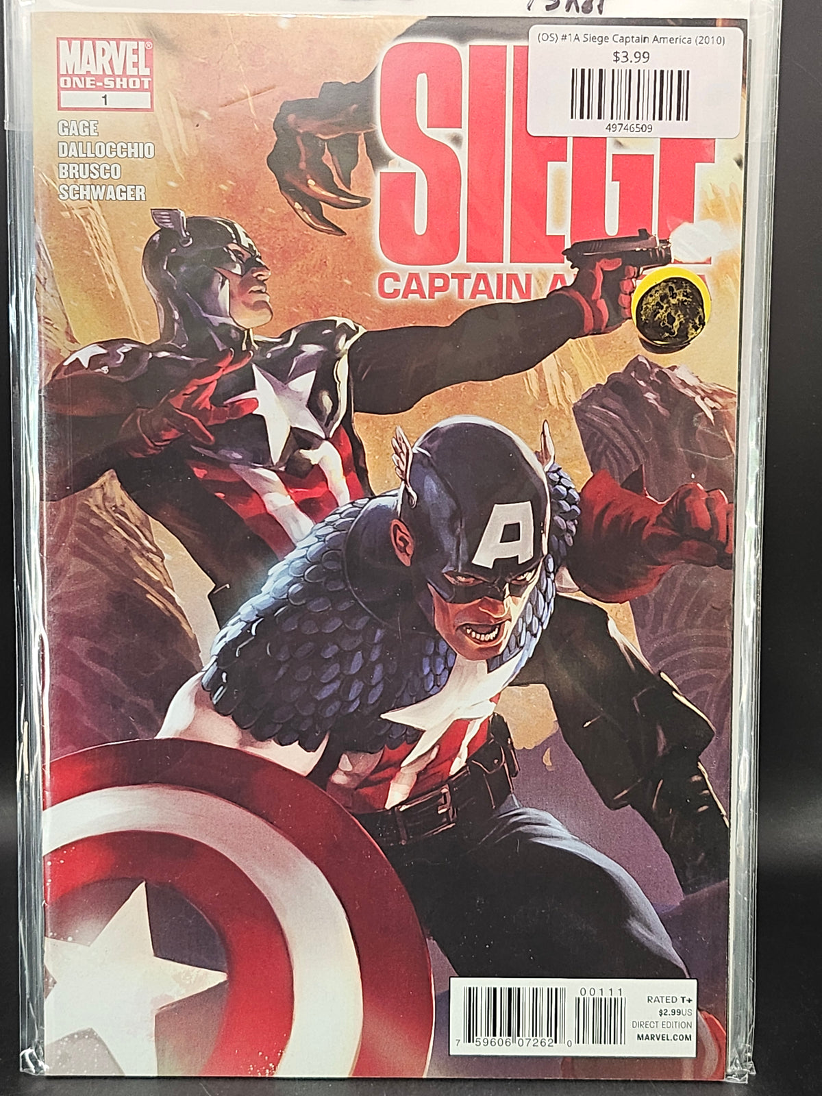 (OS) #1A Siege Captain America (2010)