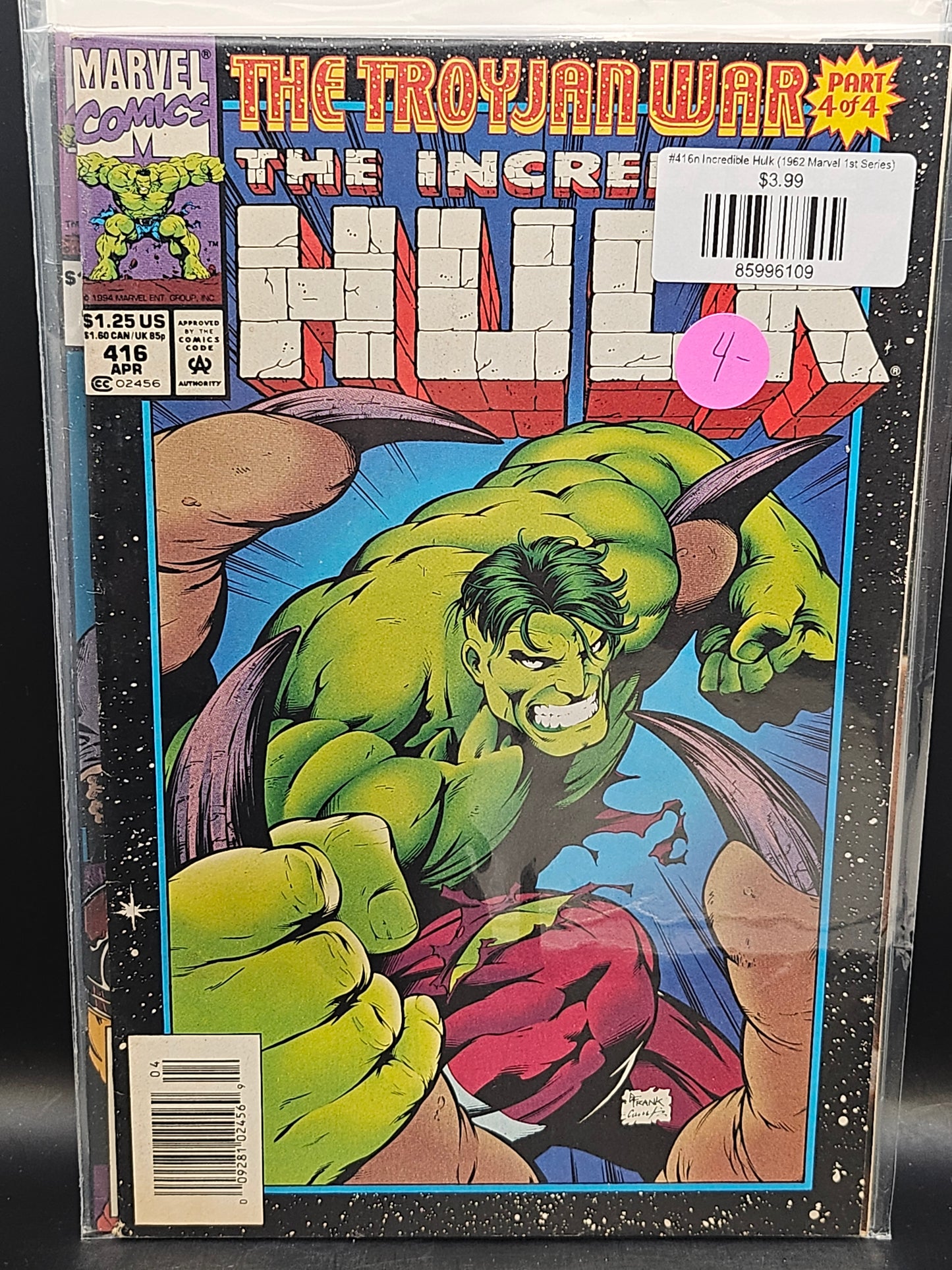 #416n Incredible Hulk (1962 Marvel 1st Series)