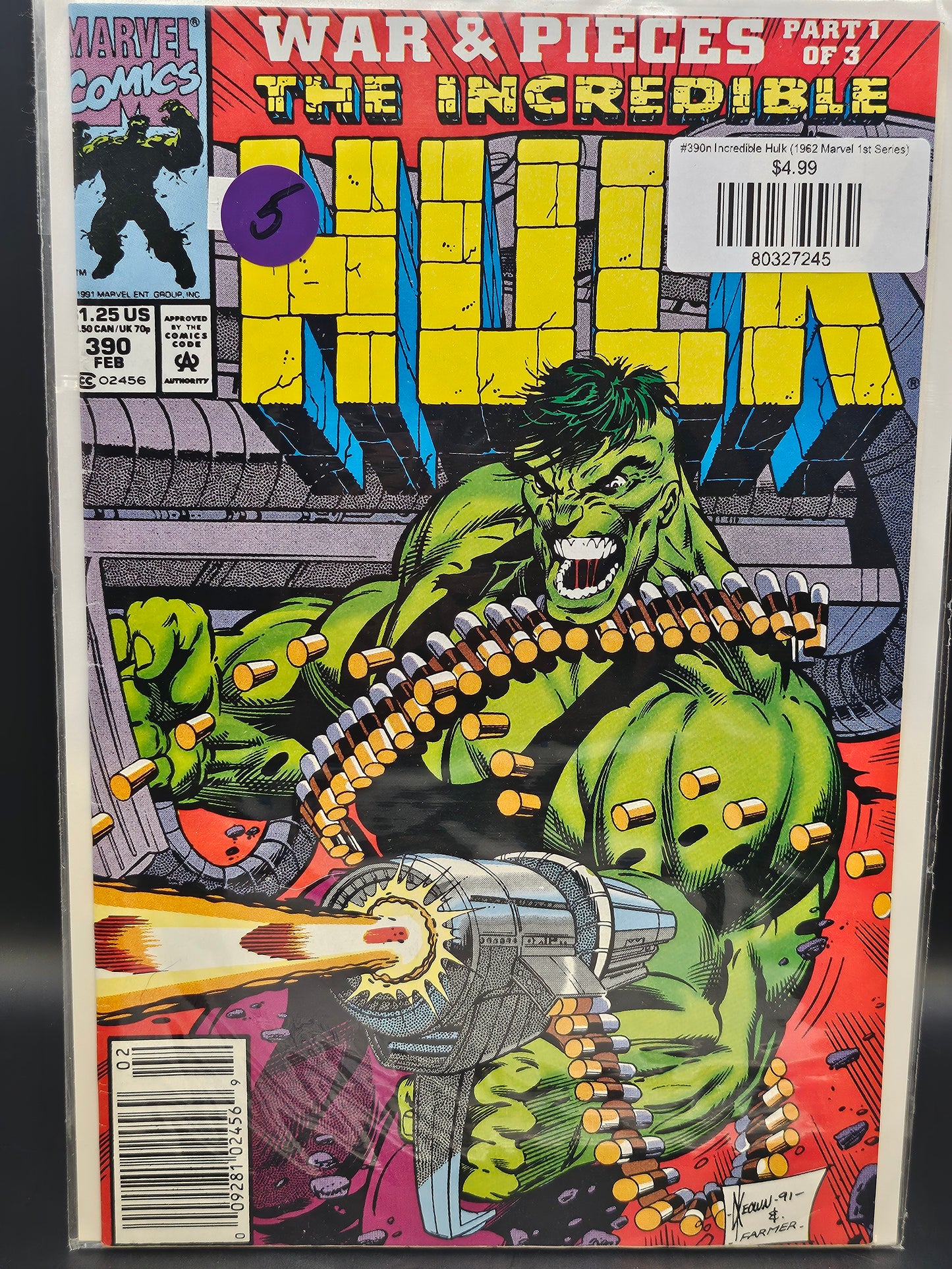 #390n Incredible Hulk (1962 Marvel 1st Series)