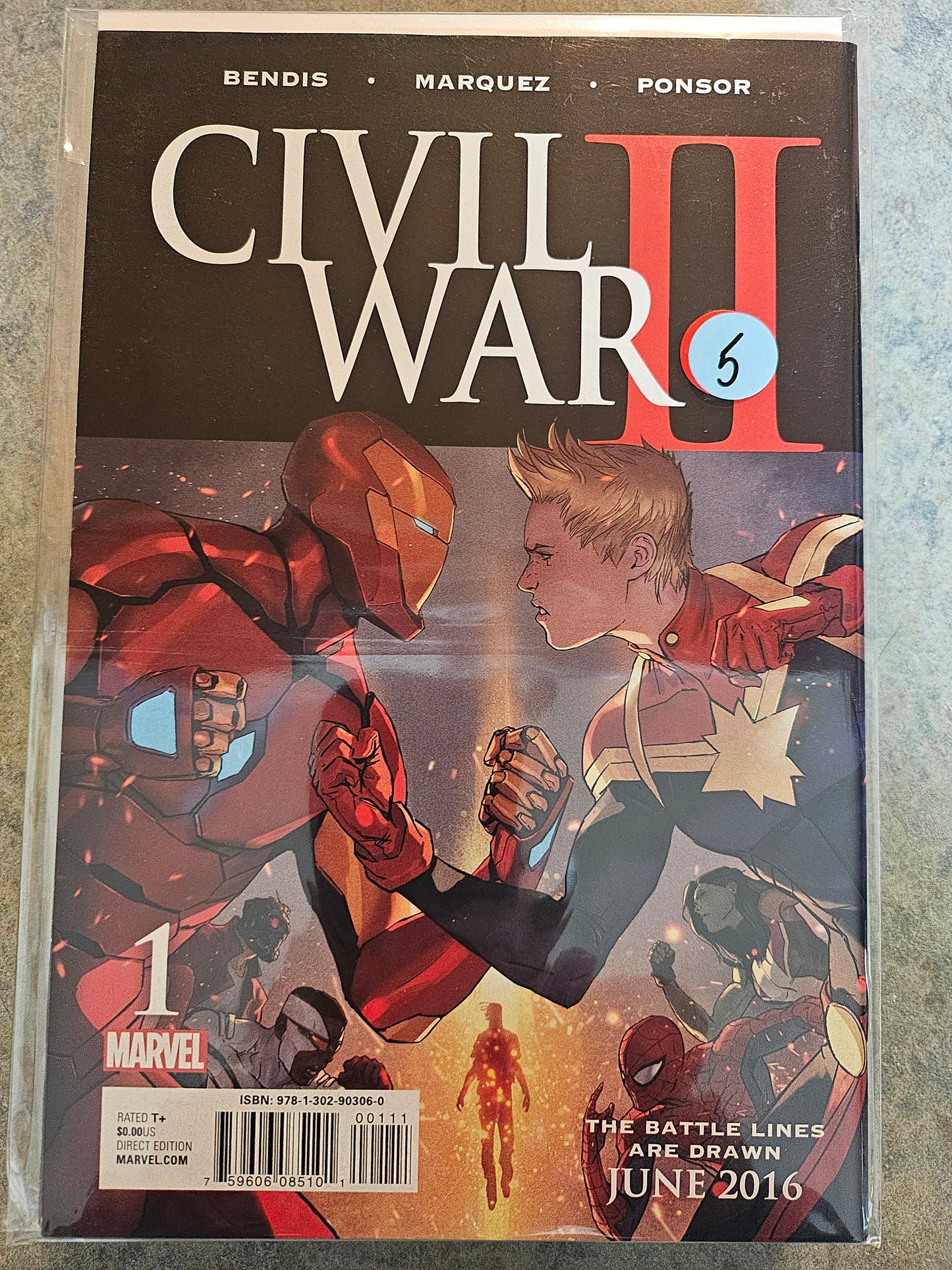 Civil War II – Marvel Comics – 2016–2017 – Volume 1 – Limited Series – #1 of 8 - Cover A