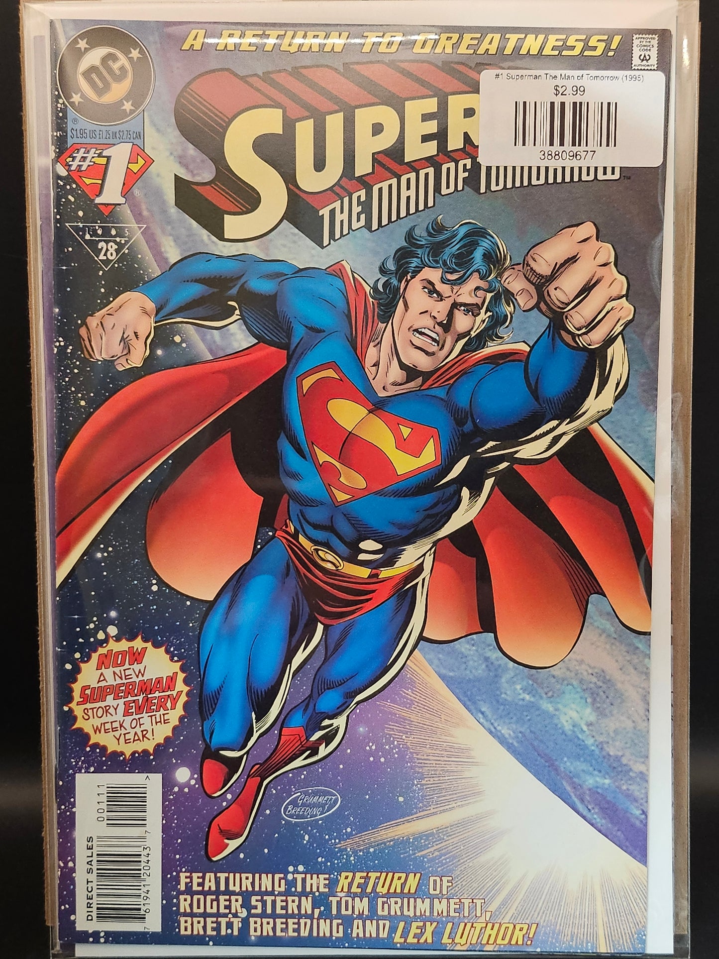 #1 Superman The Man of Tomorrow (1995)