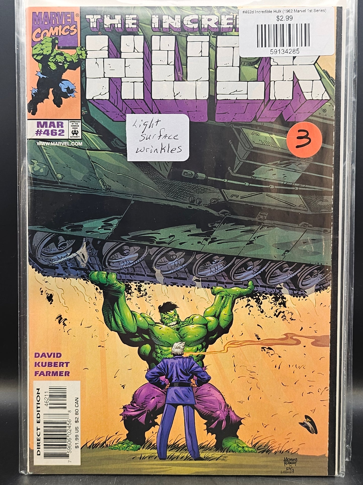 #462d Incredible Hulk (1962 Marvel 1st Series)