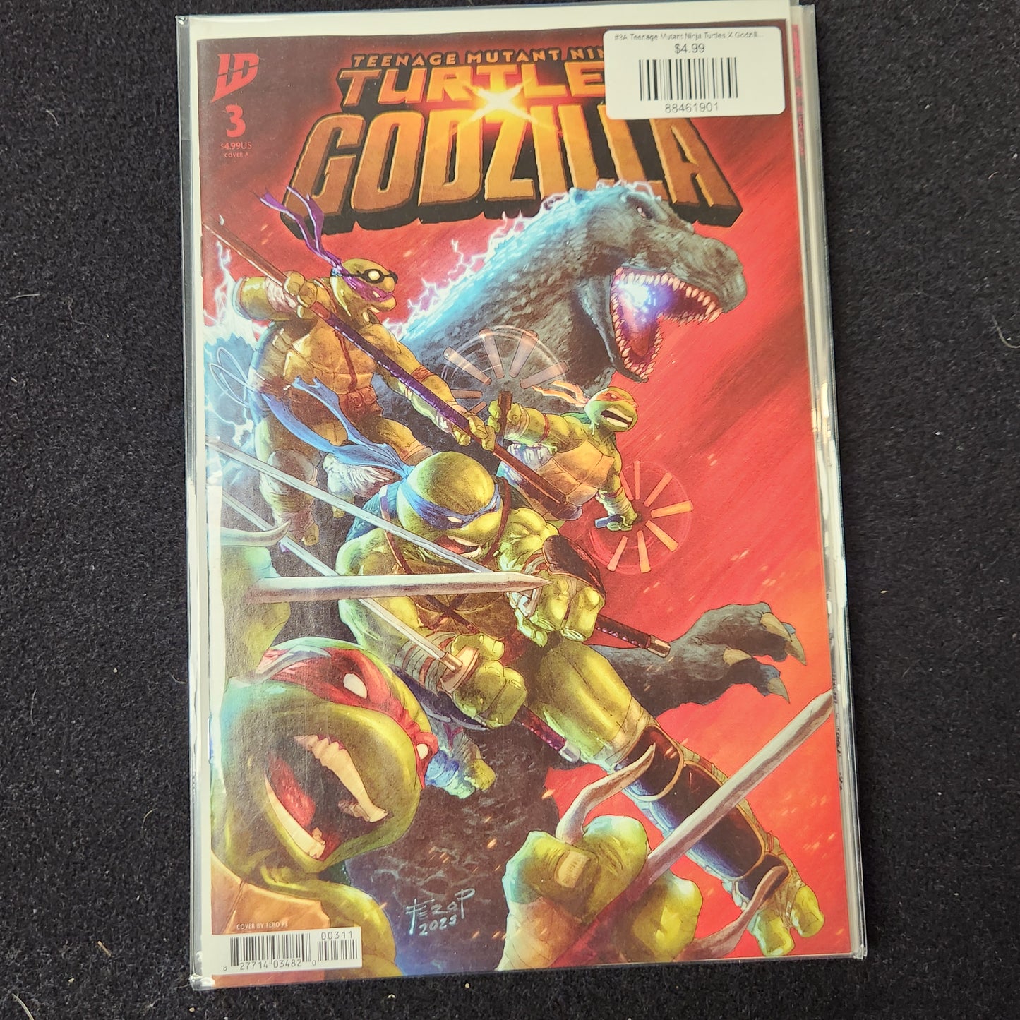 #3A Teenage Mutant Ninja Turtles X Godzilla (2025 IDW)