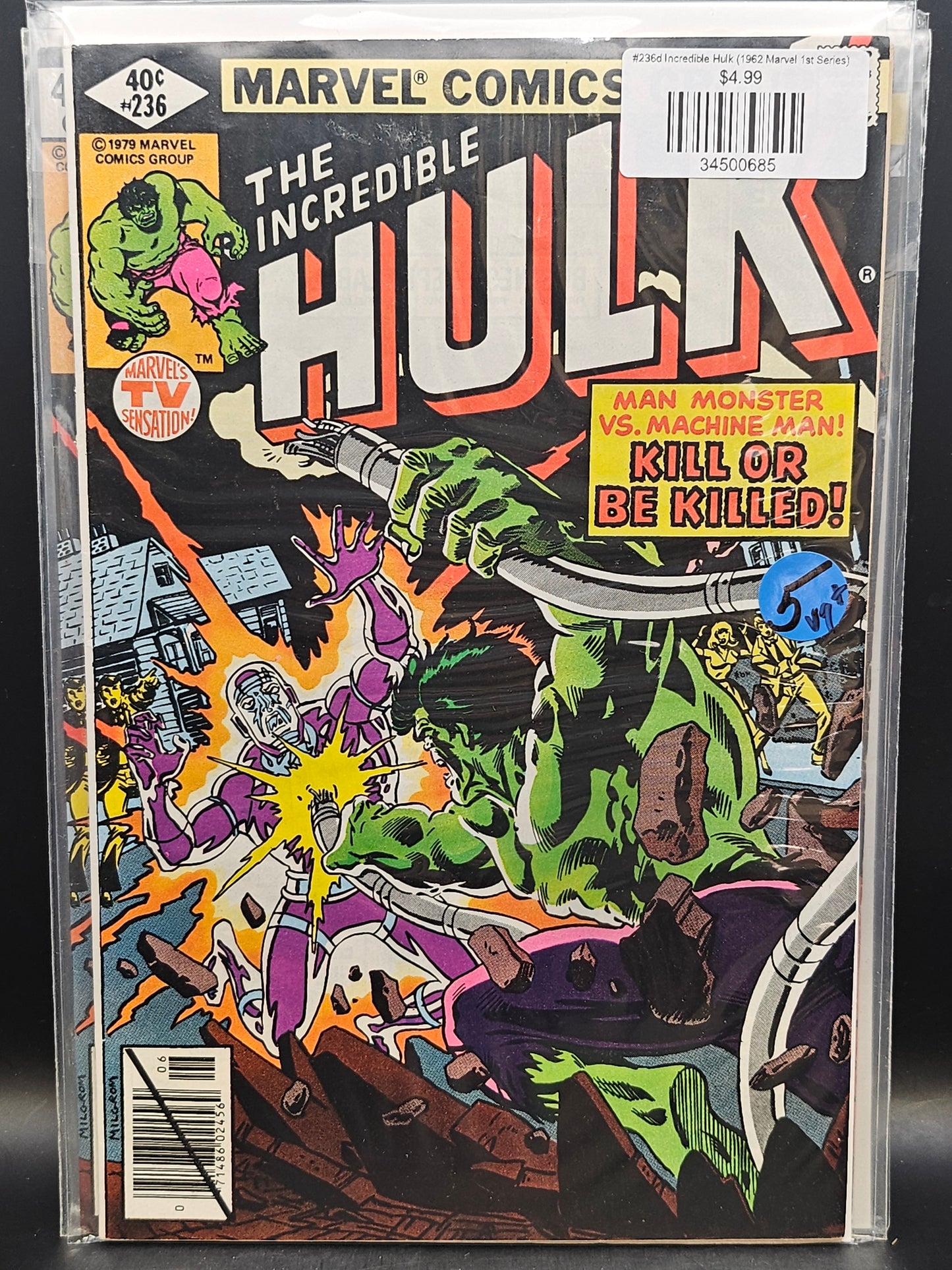 #236d Incredible Hulk (1962 Marvel 1st Series)