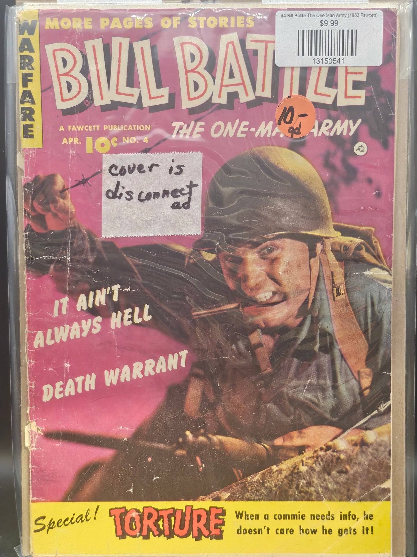 #4 Bill Battle The One Man Army (1952 Fawcett)