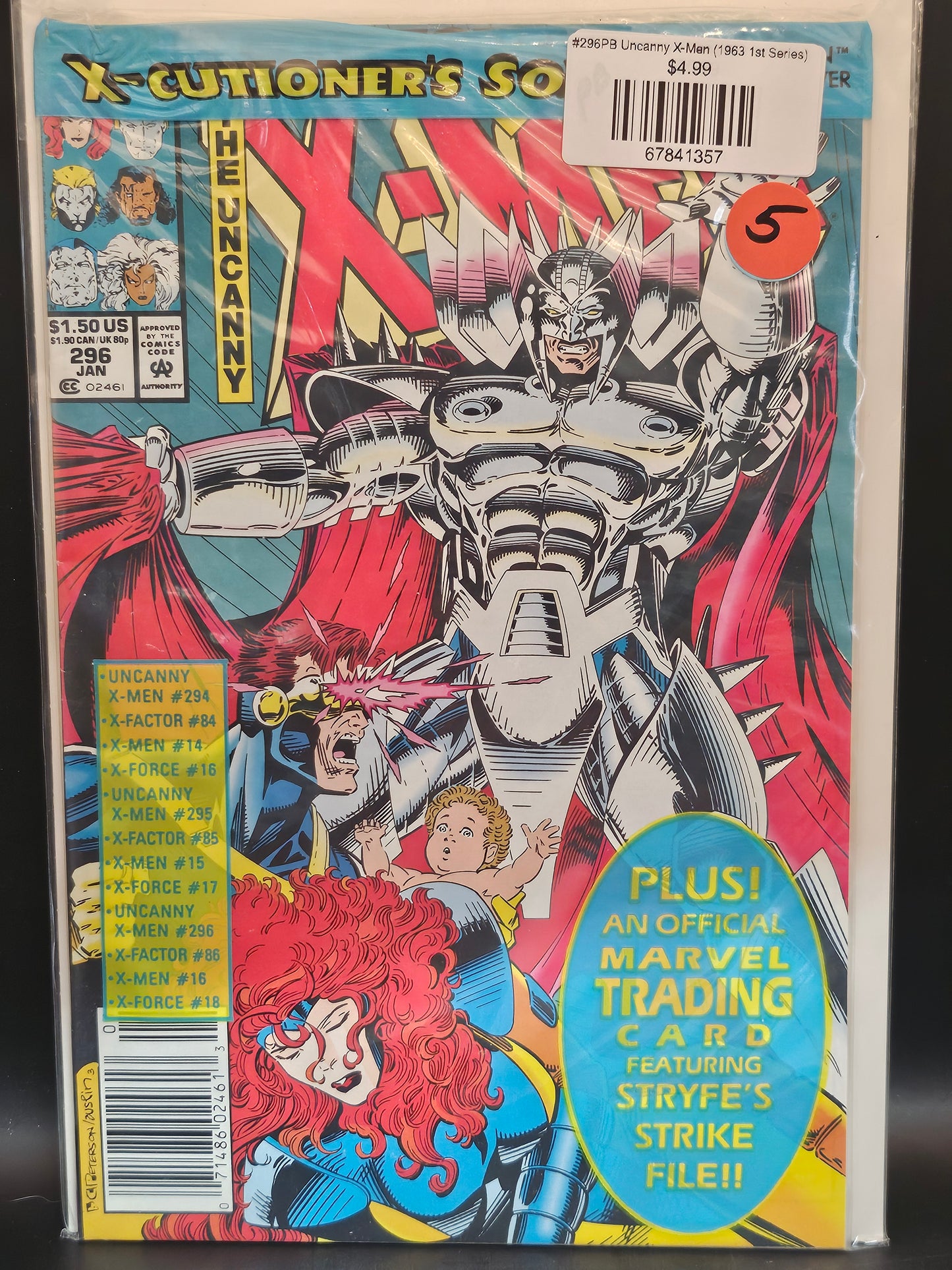 #296PB Uncanny X-Men (1963 1st Series)