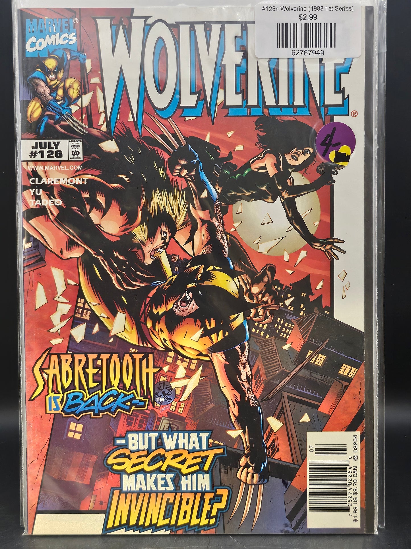 #126n Wolverine (1988 1st Series)