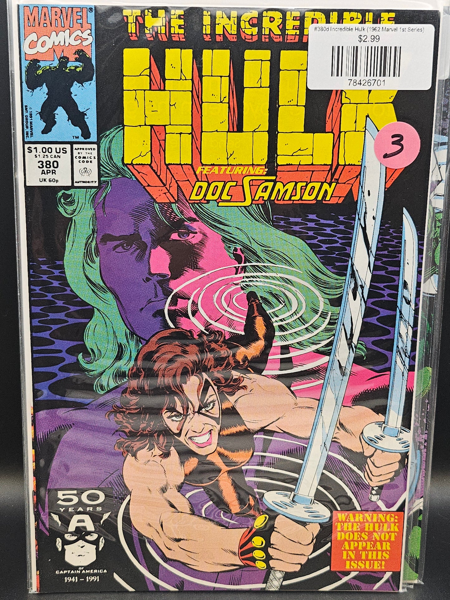 #380d Incredible Hulk (1962 Marvel 1st Series)