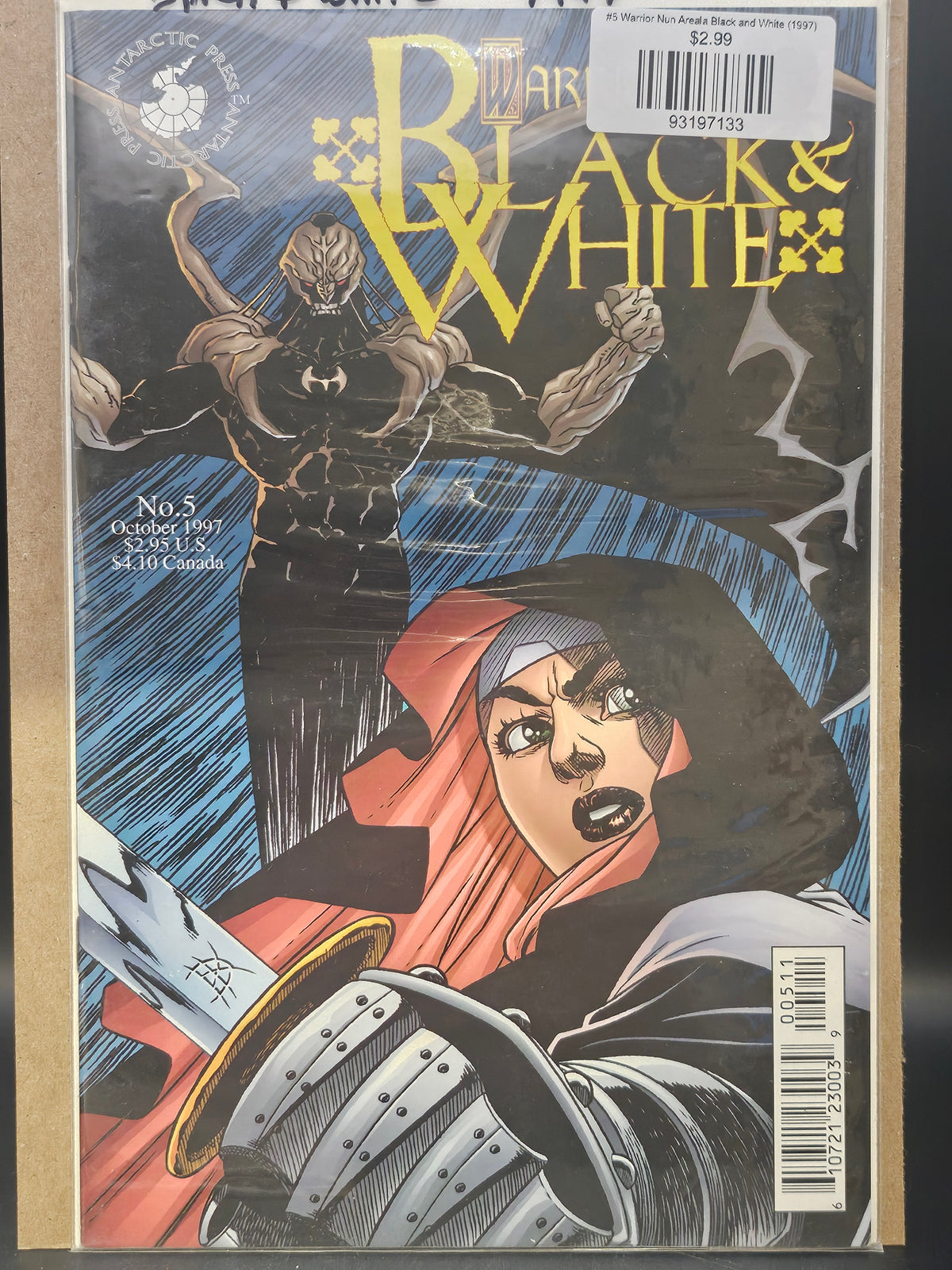 #5 Warrior Nun Areala Black and White (1997)