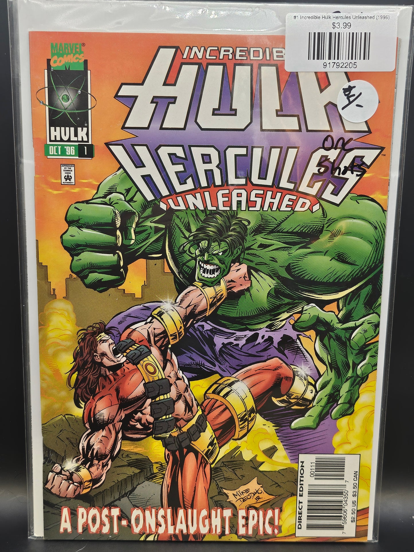 #1 Incredible Hulk Hercules Unleashed (1996)