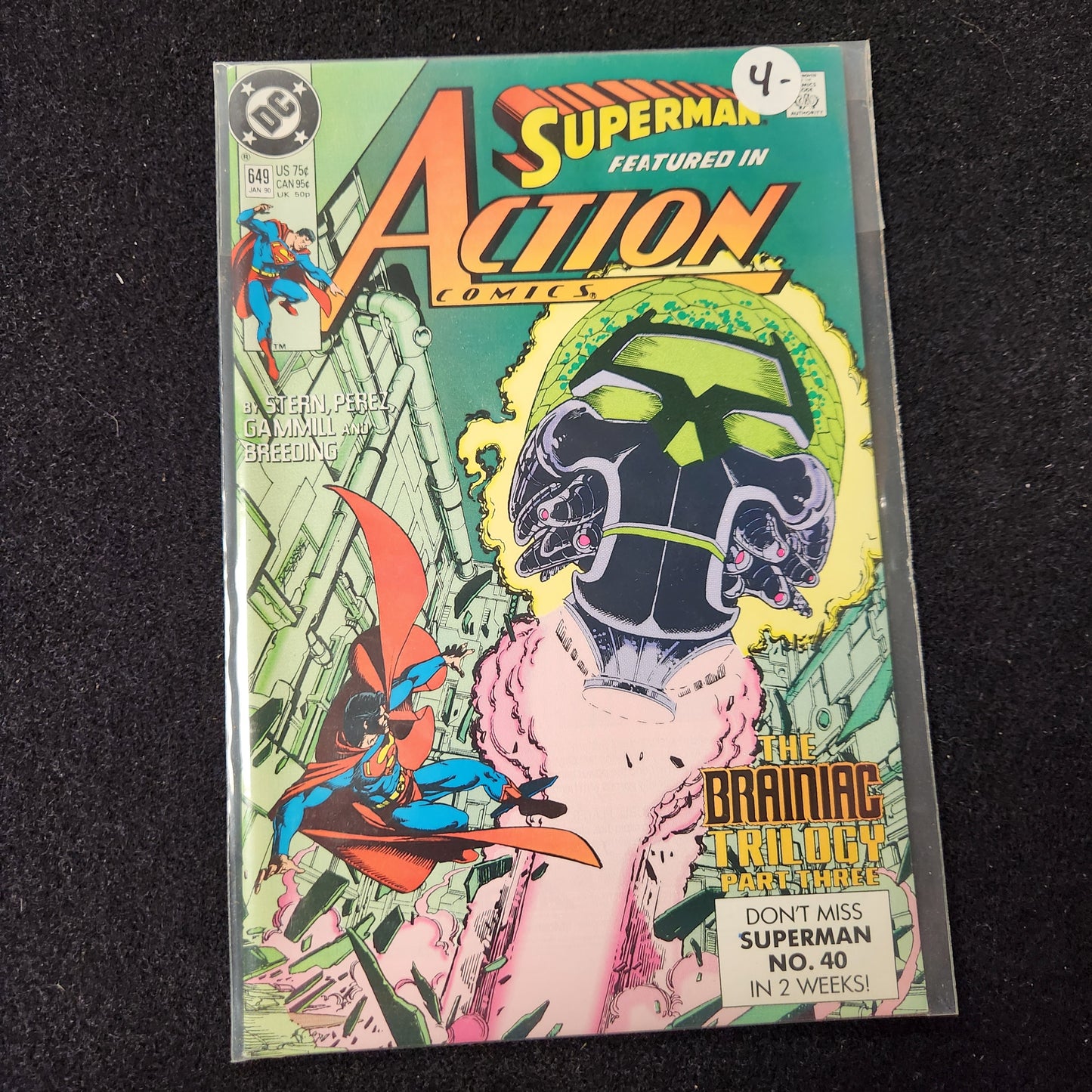 Action Comics #649 - The Brainiac Trilogy Part Three (DC 1990)