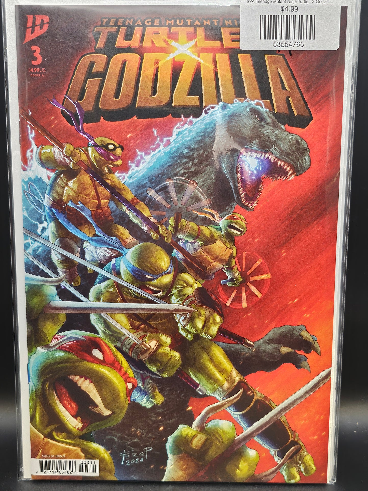 #3A Teenage Mutant Ninja Turtles X Godzilla (2025 IDW)