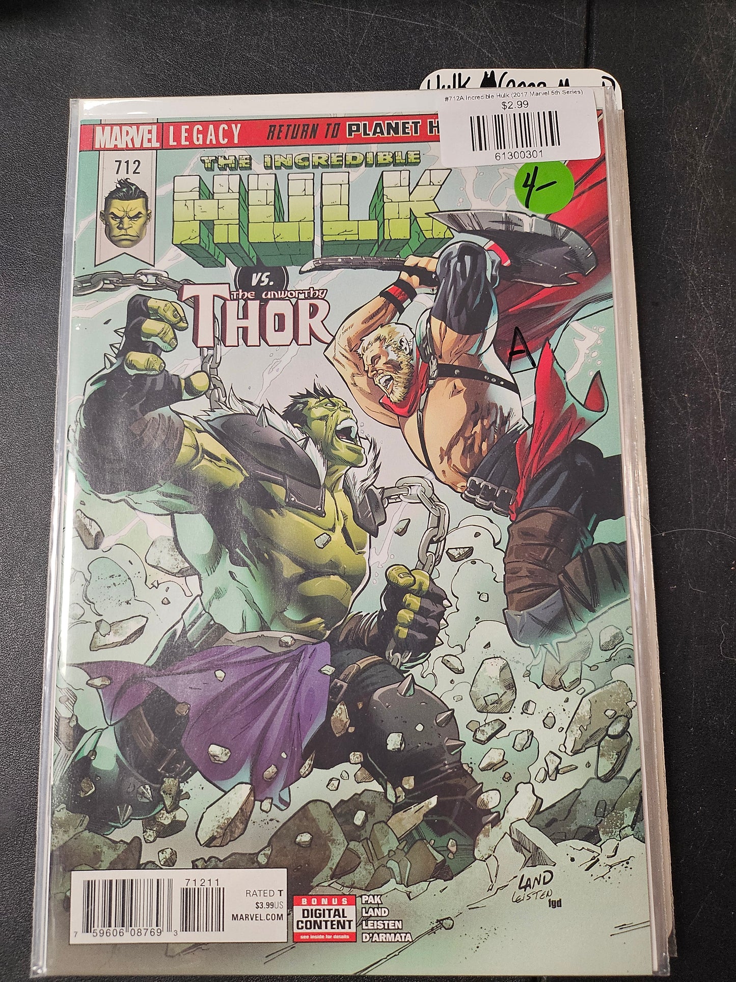 #712A Incredible Hulk (2017 Marvel 5th Series)