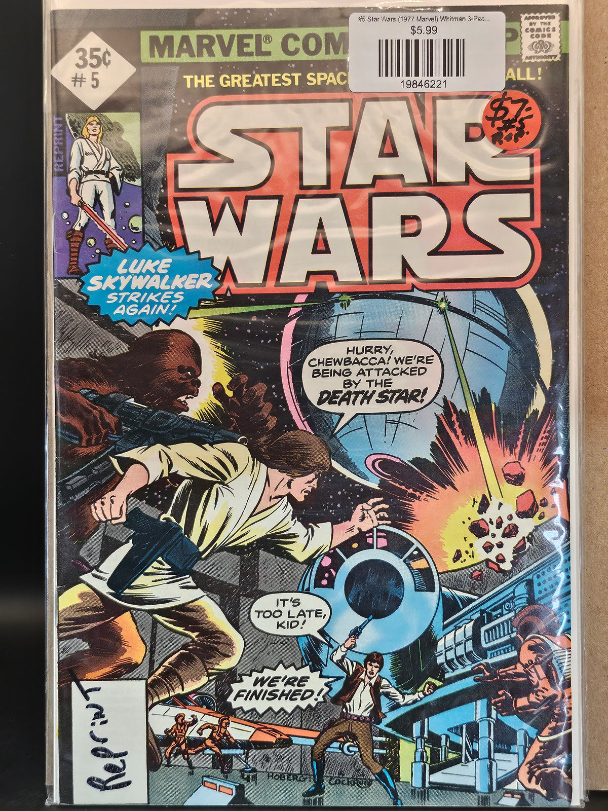 #5 Star Wars (1977 Marvel) Whitman 3-Pack Diamond Variants