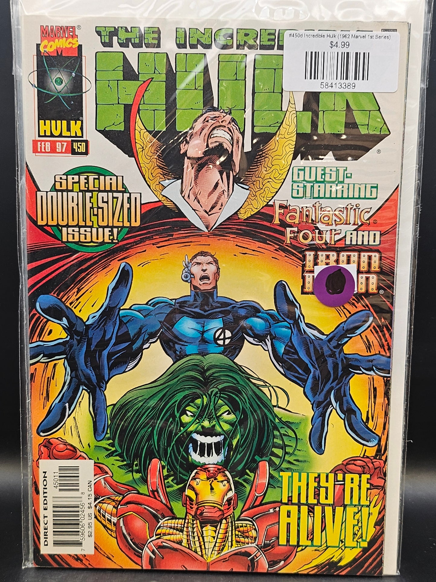 #450d Incredible Hulk (1962 Marvel 1st Series)