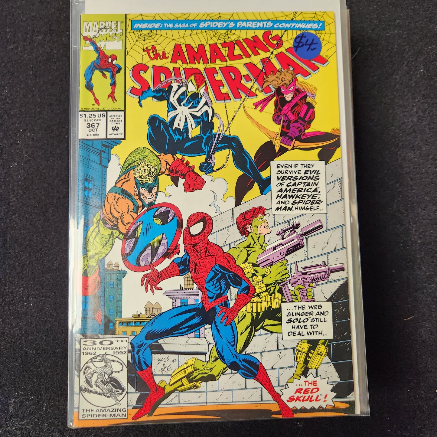 Amazing Spiderman V1 1963–1998 #367 (1992) — The Red Skull