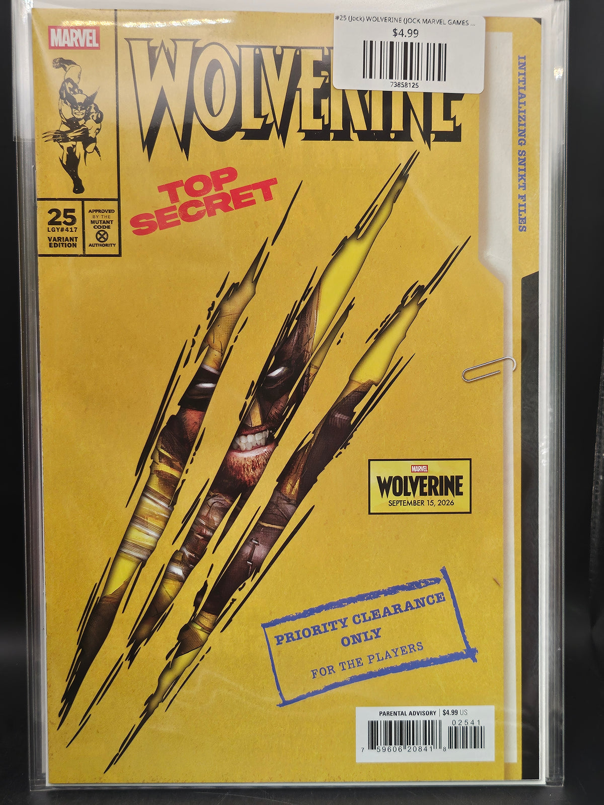 #25 (Jock) WOLVERINE (JOCK MARVEL GAMES VARIANT)